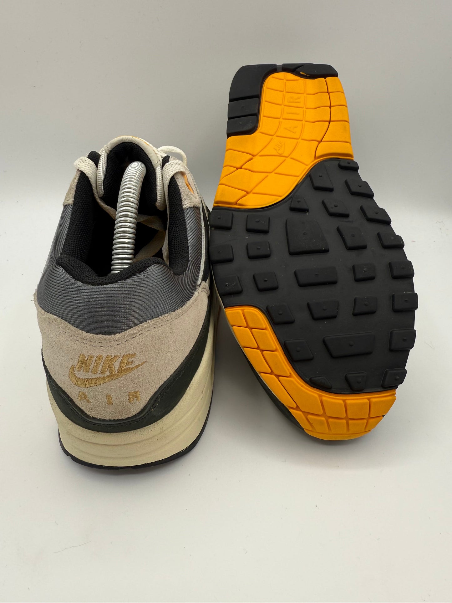 Nike Air Max 1 Athletic Department Light Bone University Gold UK 7 - RecycledStreetwear