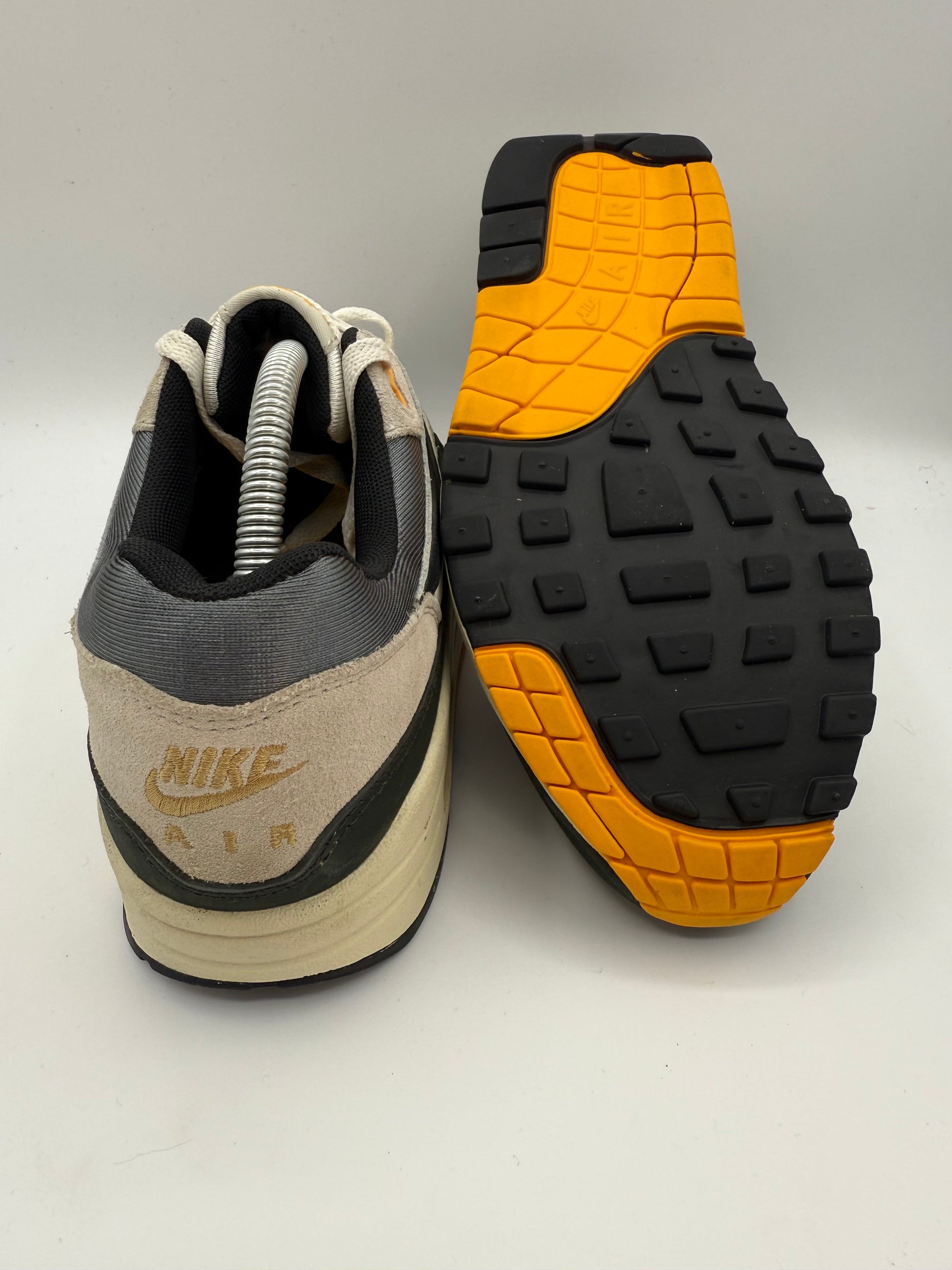 Nike Air Max 1 Athletic Department Light Bone University Gold UK 7 - RecycledStreetwear