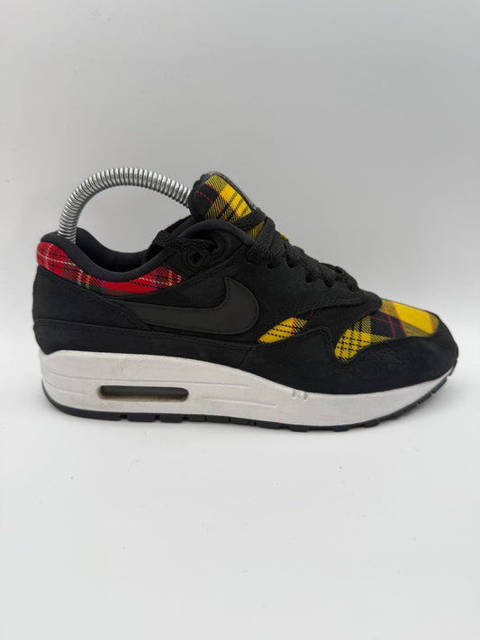 Nike Air Max 1 Tartan Black (Women's) UK 4 - RecycledStreetwear