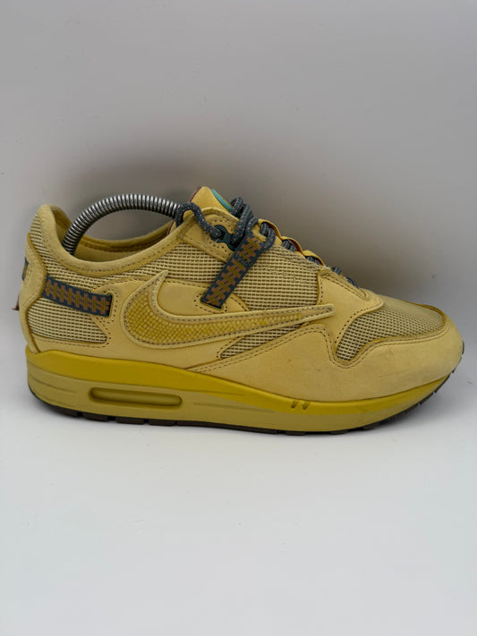Nike Air Max 1 Travis Scott Cactus Jack Saturn Gold UK 7.5 - RecycledStreetwear
