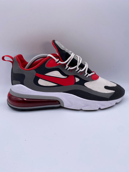 Nike Air Max 270 React Black Iron Grey Uni Red UK 9 - RecycledStreetwear
