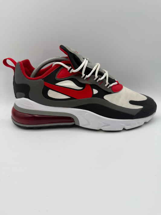 Nike Air Max 270 React Black Iron Grey University Red UK 8.5 - RecycledStreetwear