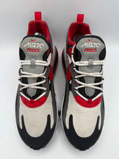 Nike Air Max 270 React Black Iron Grey University Red UK 8.5 - RecycledStreetwear