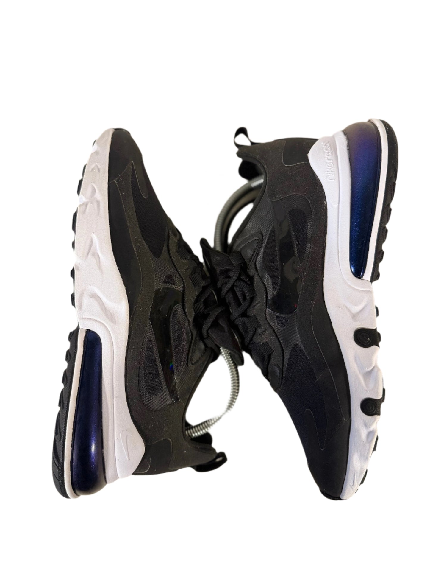 Nike Air Max 270 React 'Black Metallic Silver' uk 5.5 - RecycledStreetwear