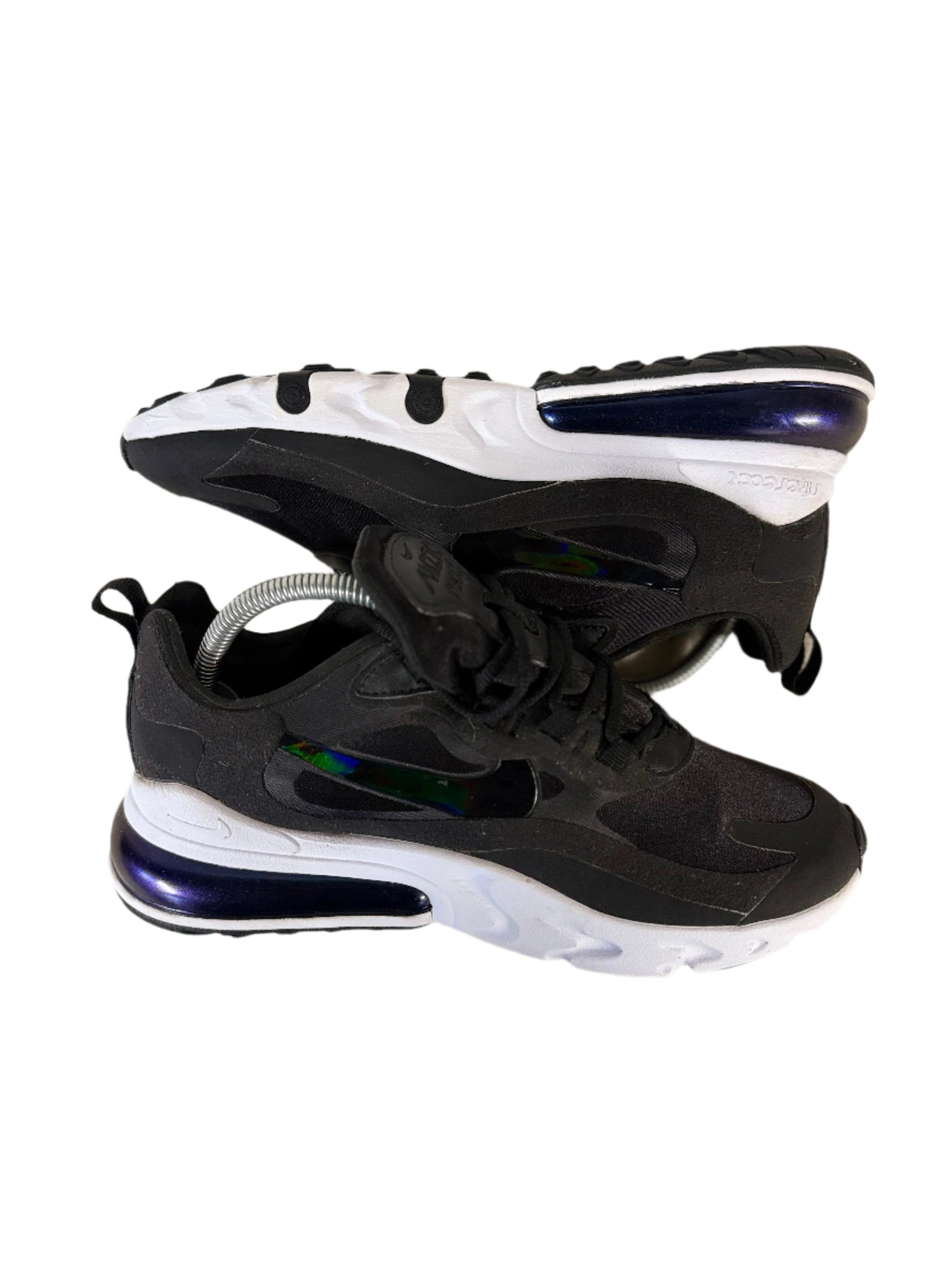 Nike Air Max 270 React 'Black Metallic Silver' uk 5.5 - RecycledStreetwear