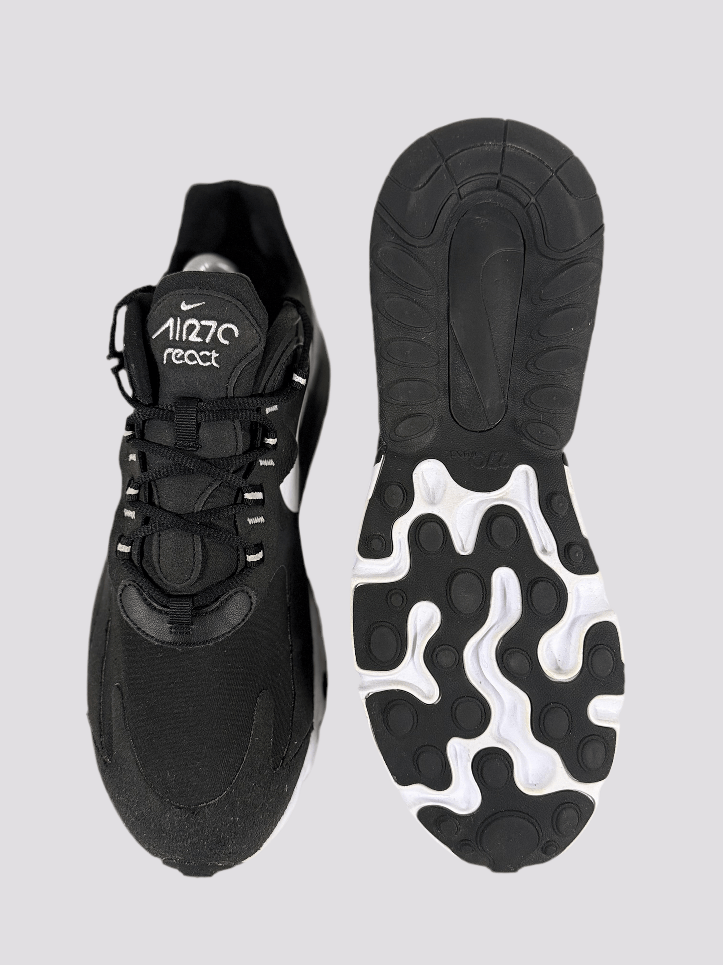 Nike Air Max 270 React 'Black White' uk 9 - RecycledStreetwear