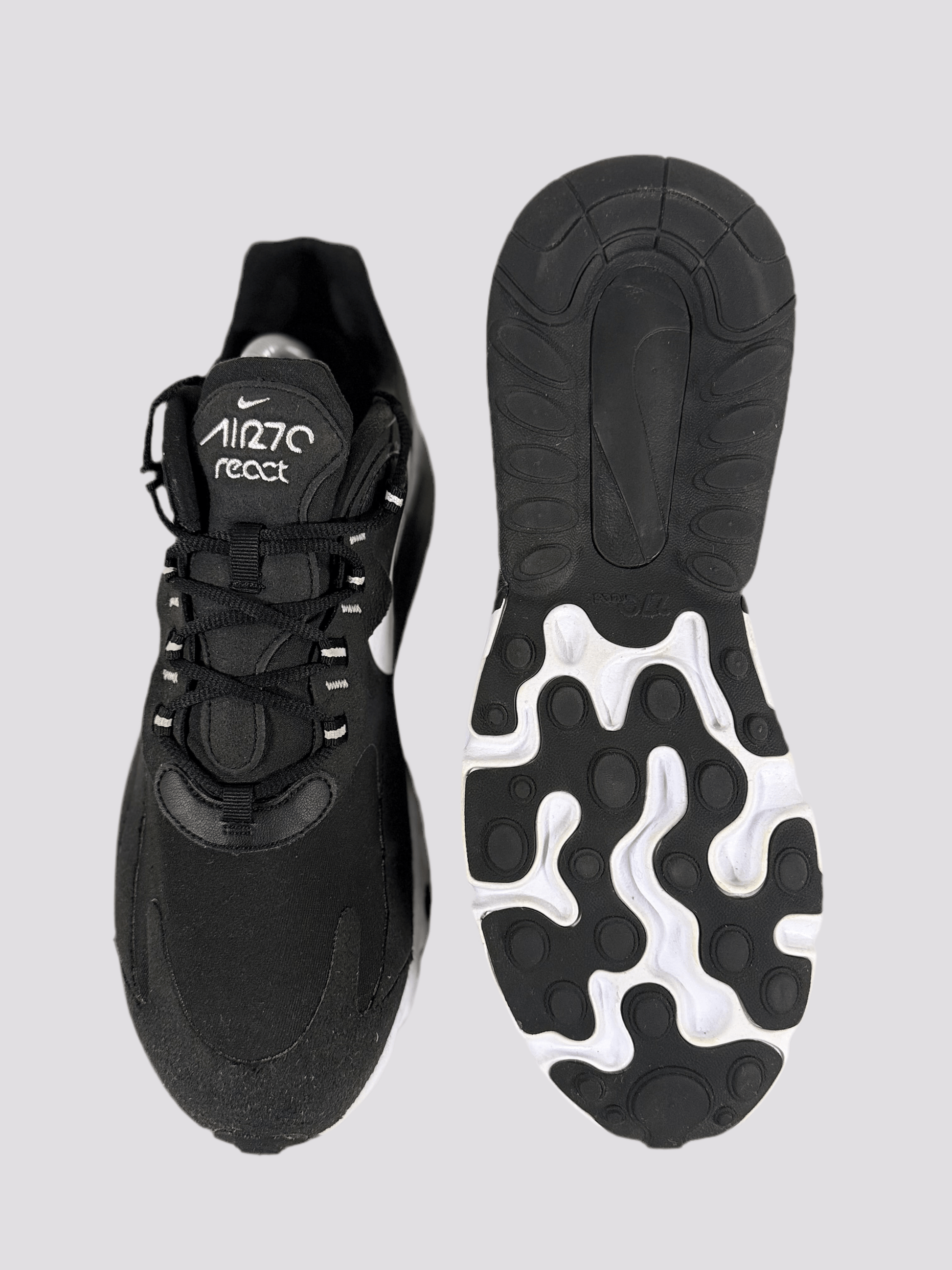 Nike Air Max 270 React 'Black White' uk 9 - RecycledStreetwear