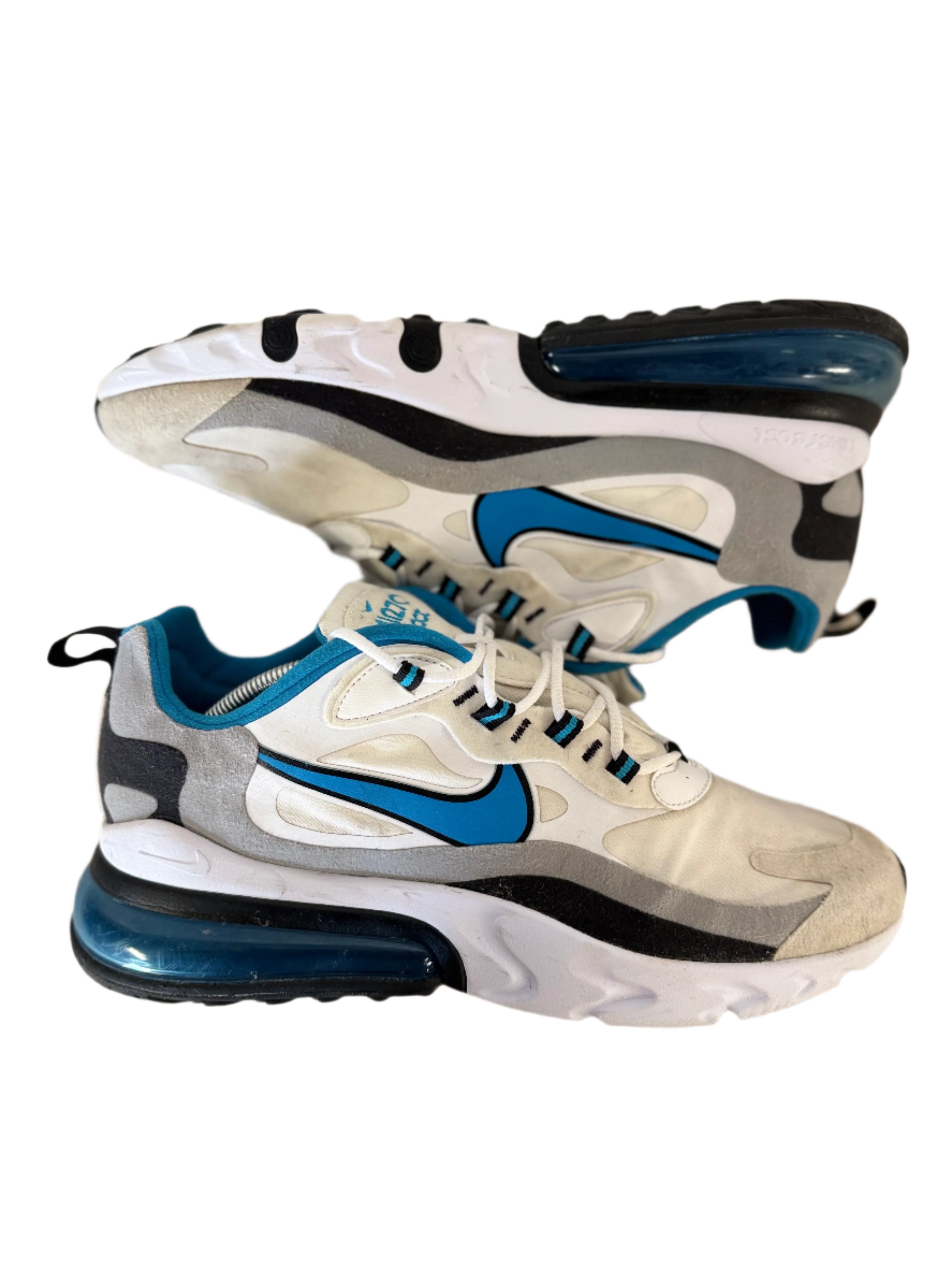 Nike Air Max 270 React 'White Sky Blue' uk 10 - RecycledStreetwear