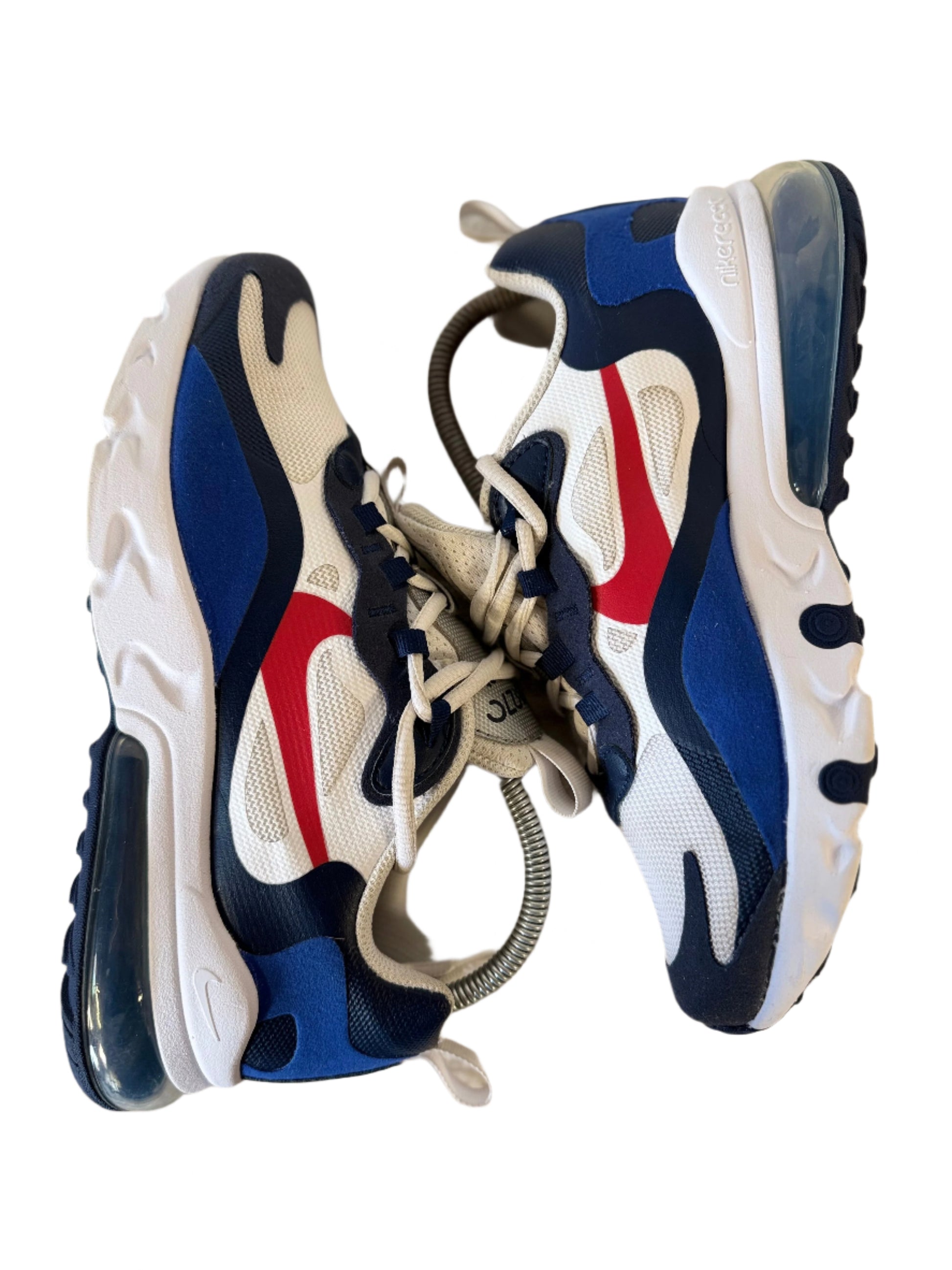 Nike Air Max 270 React ‘White, Uni Red’ UK 5.5 - RecycledStreetwear