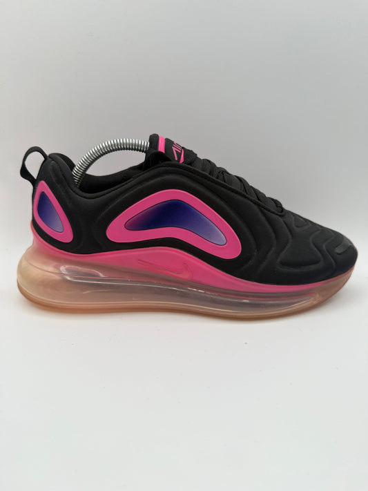 Nike Air Max 720 Black Laser Fuchsia UK 7.5 - RecycledStreetwear