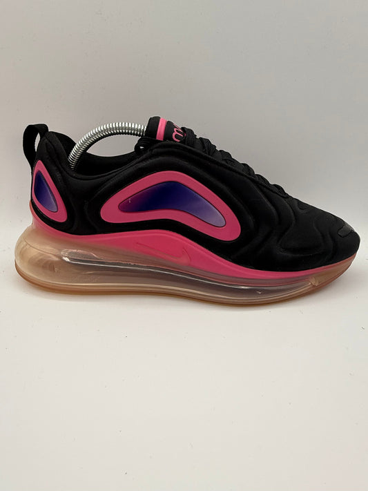 Nike Air Max 720 Black Laser Fuchsia UK 8 - RecycledStreetwear