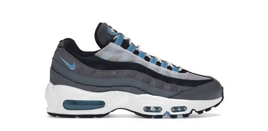 Nike Air Max 95 Cool Grey University Blue Dark Obsidian UK 7 - RecycledStreetwear