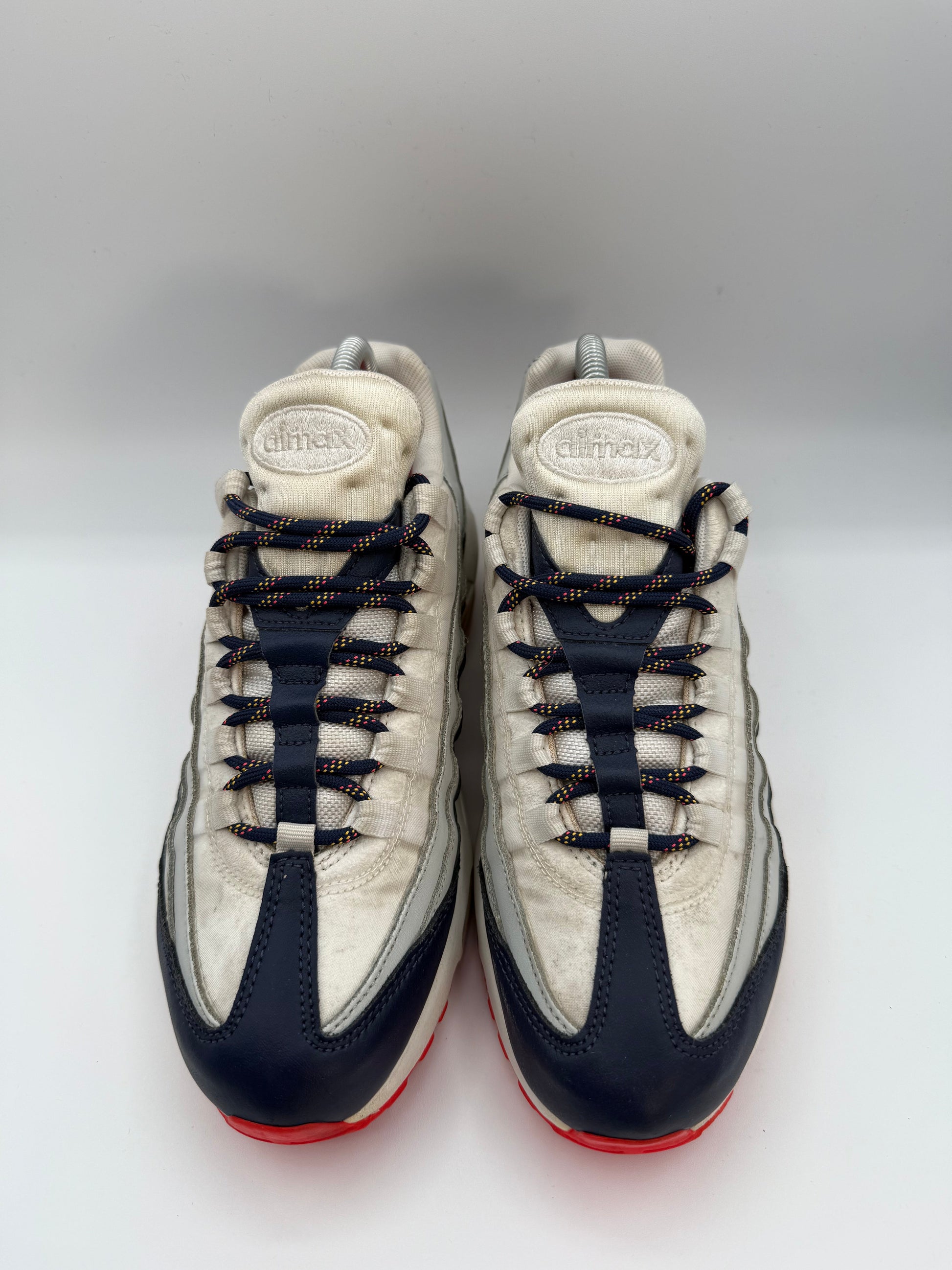 Nike Air Max 95 Navy Orange UK 6 - RecycledStreetwear