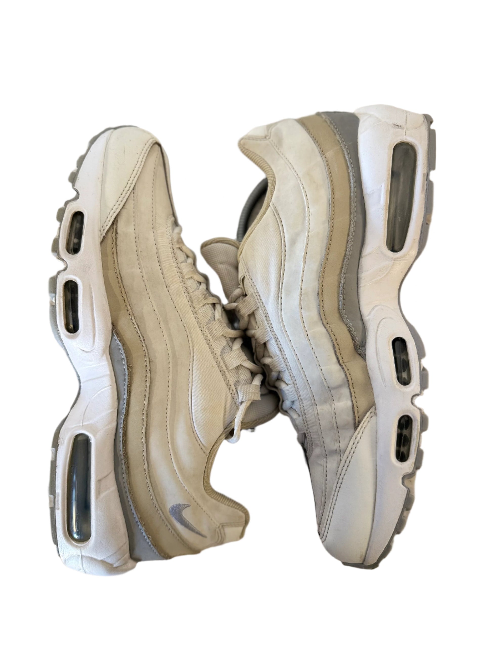 Nike Air Max 95 'White Beige Grey' uk 9 - RecycledStreetwear