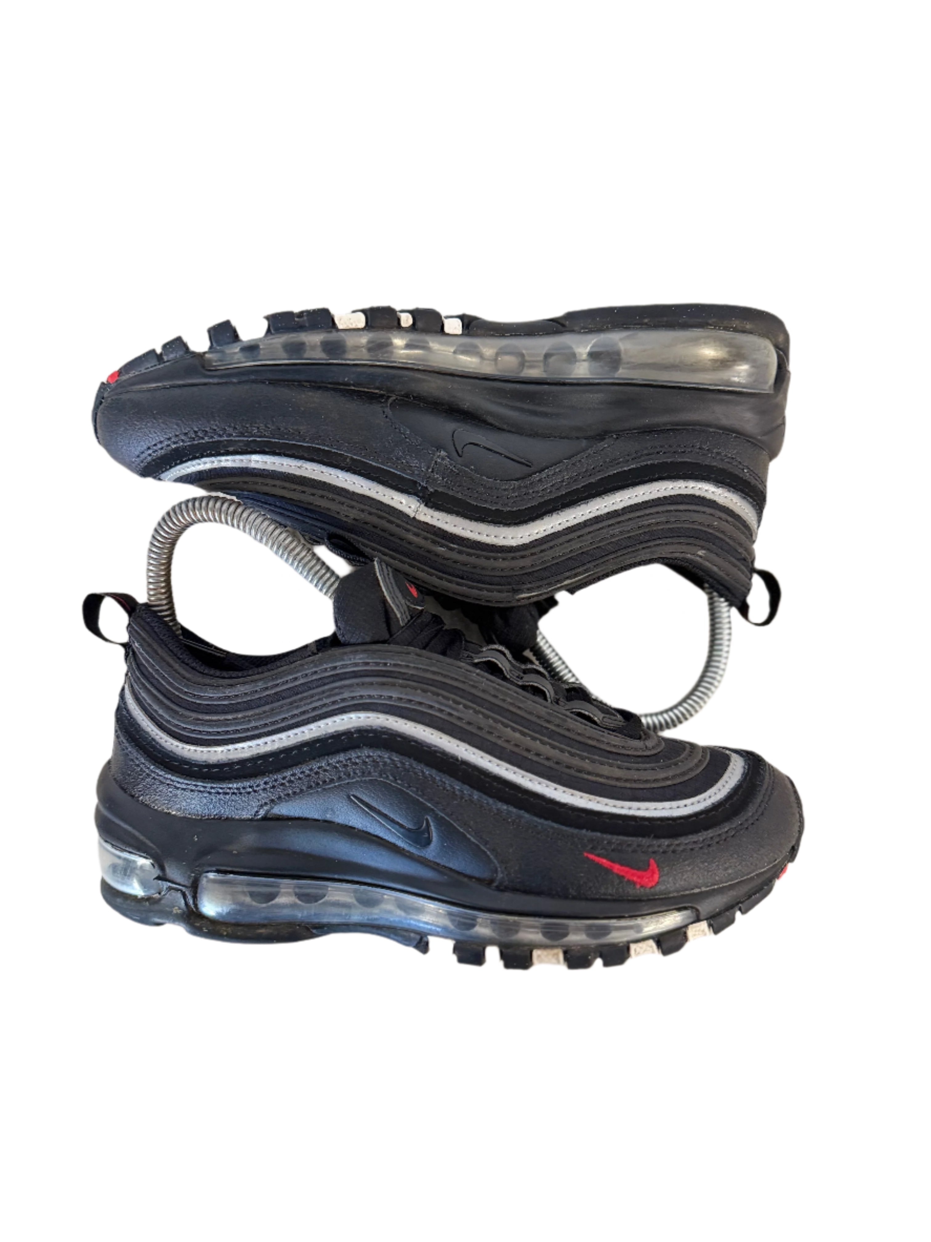 Nike Air Max 97 'Black/Silver/Red' (gs) uk 3 - RecycledStreetwear