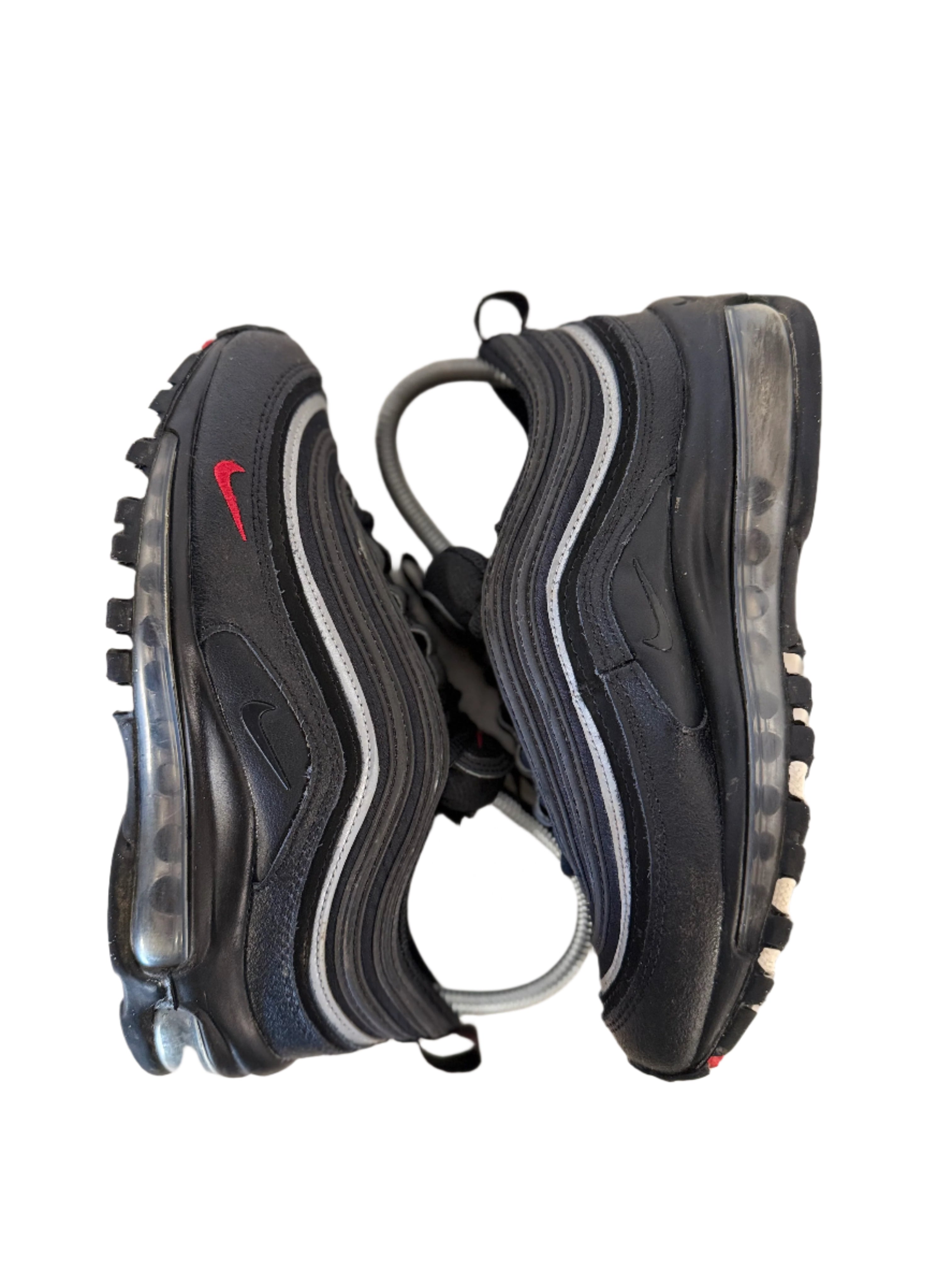 Nike Air Max 97 'Black/Silver/Red' (gs) uk 3 - RecycledStreetwear
