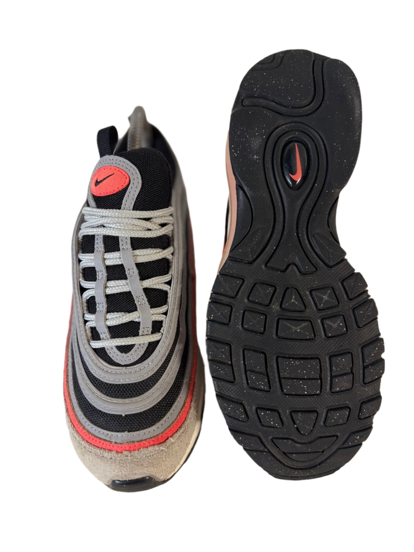 Nike Air Max 97 'Wolf Grey Radiant Red' uk 5 - RecycledStreetwear