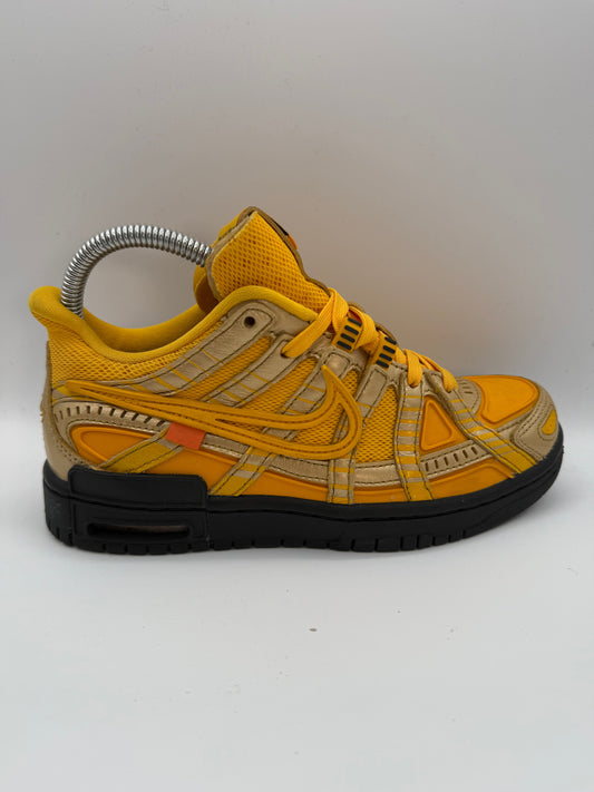 Nike Air Rubber Dunk Off - White University Gold UK 4 - RecycledStreetwear