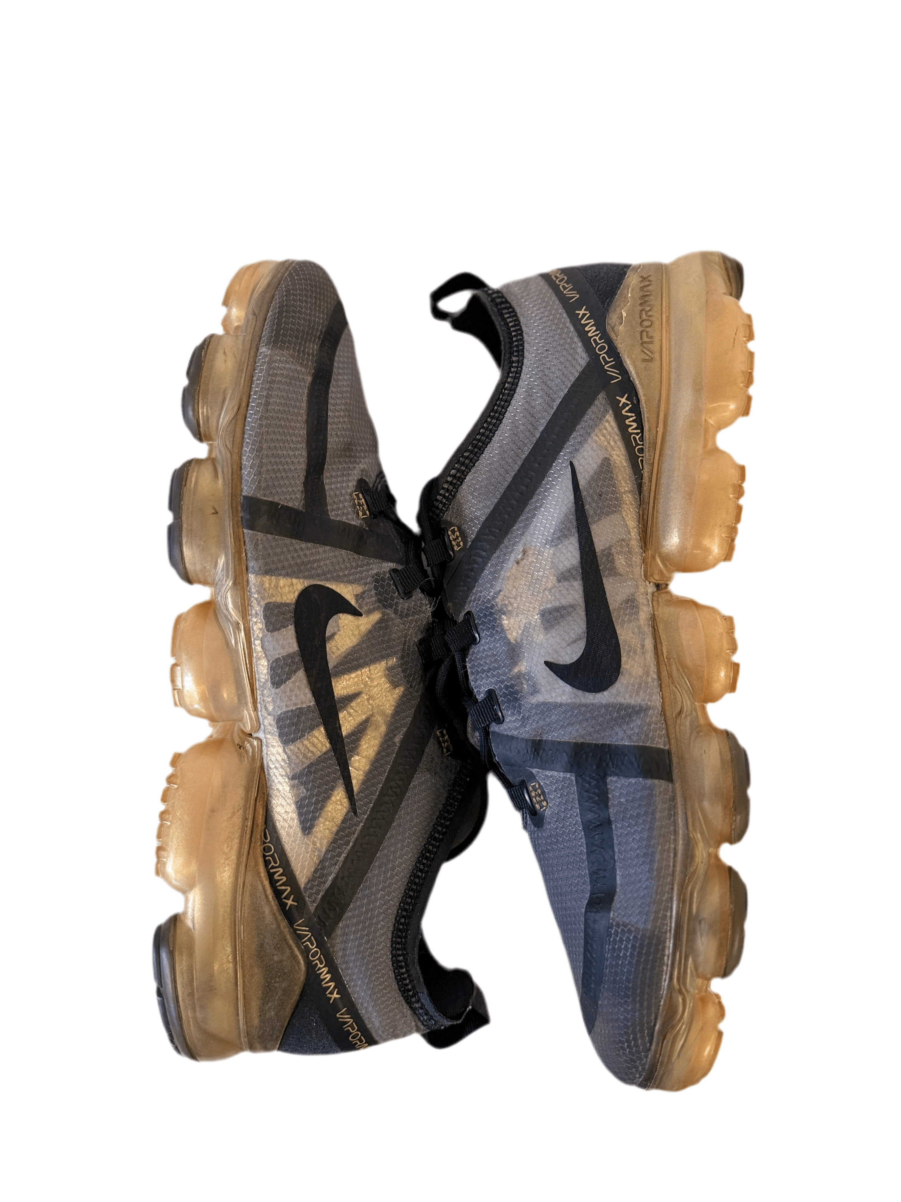 Nike Air VaporMax 2019 'Black Metallic Gold' uk 11 - RecycledStreetwear