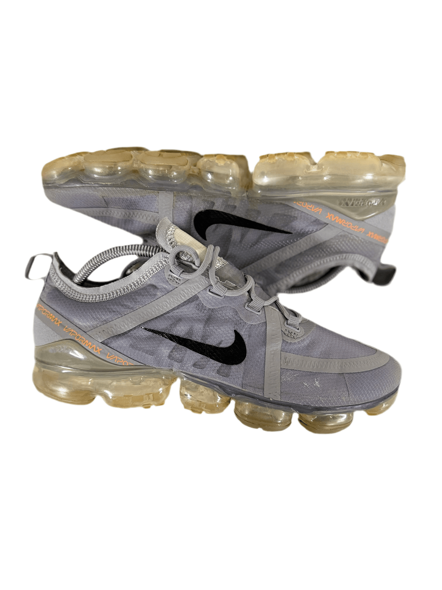 Nike Air VaporMax 2019 ‘Grey Total Orange’ UK 9 - RecycledStreetwear