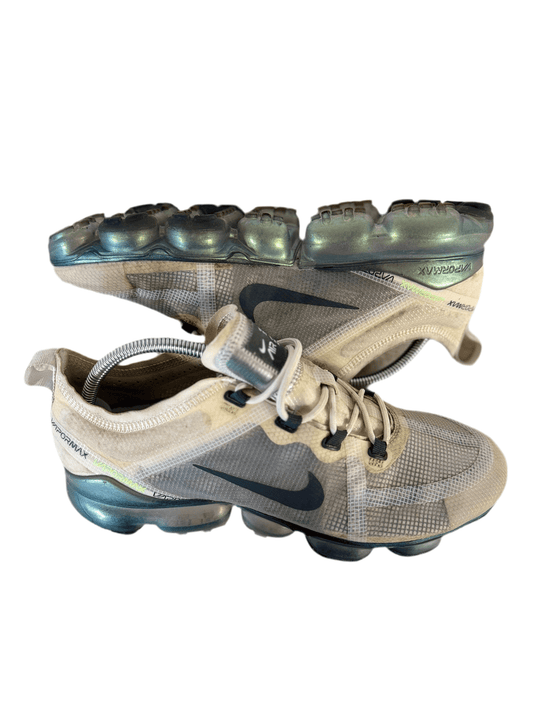 Nike Air VaporMax 2019 'Premium White Platinum Tint Lime Blast' uk 9 - RecycledStreetwear
