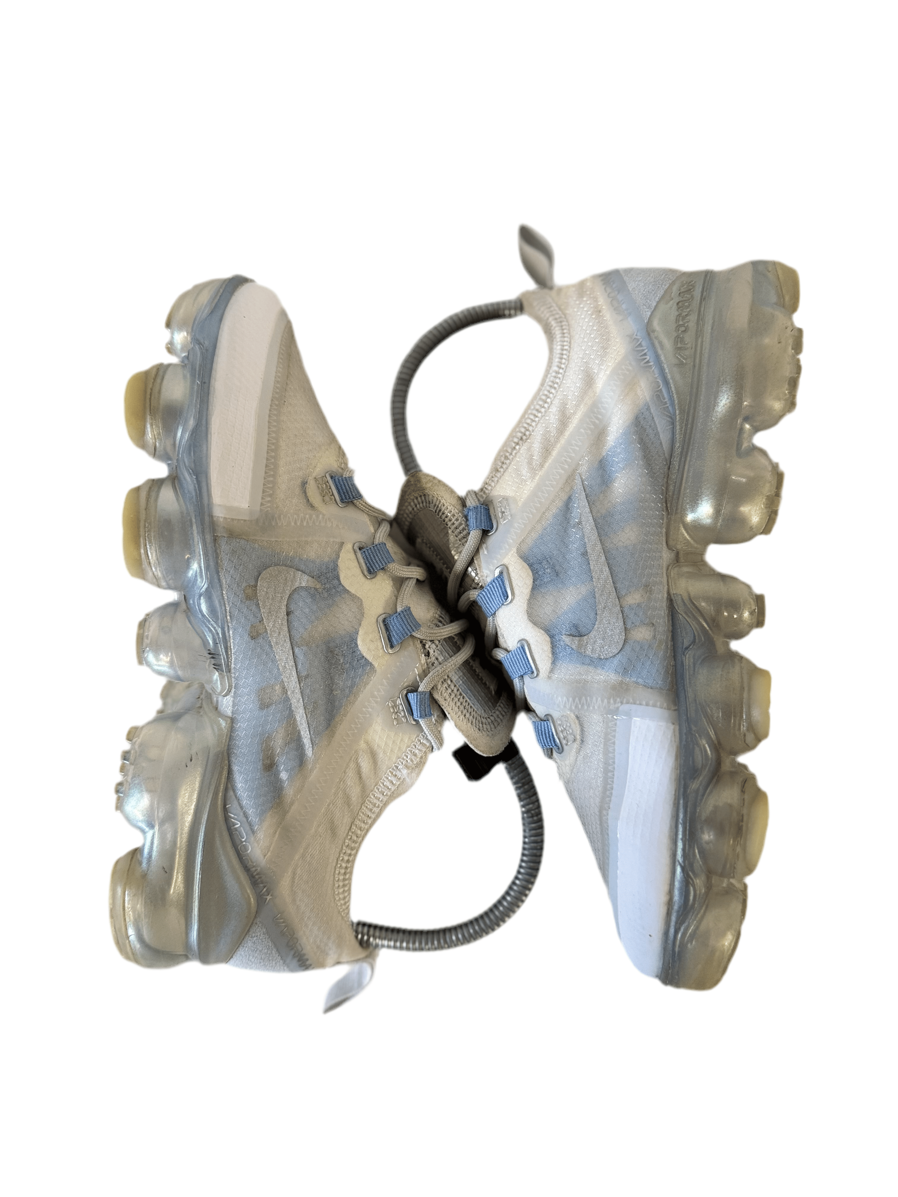 Nike Air VaporMax 2019 'White Metallic Silver' uk 3 - RecycledStreetwear