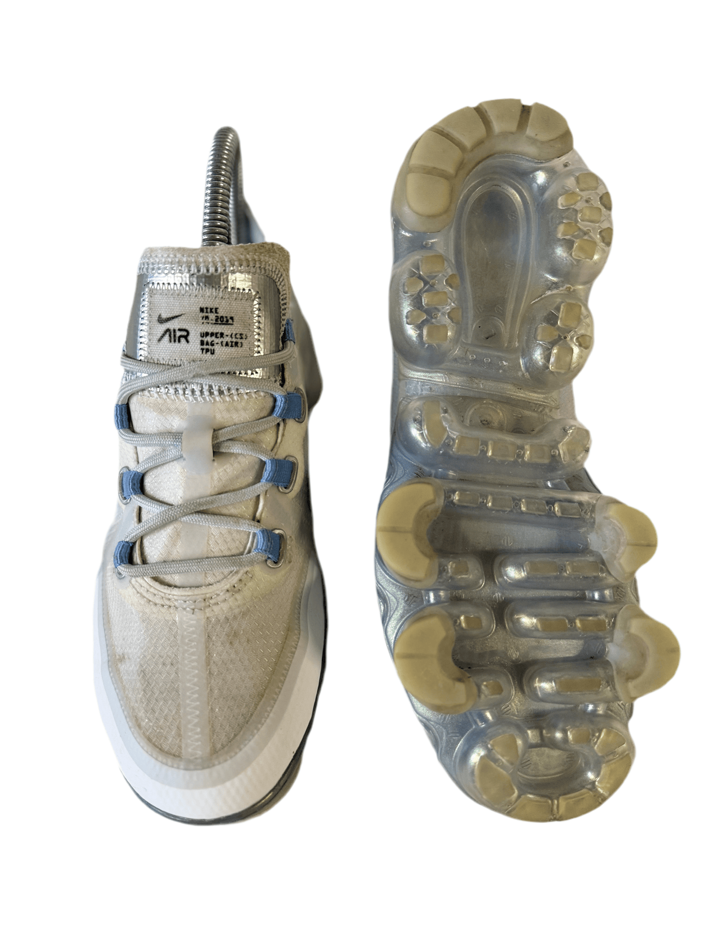 Nike Air VaporMax 2019 'White Metallic Silver' uk 3 - RecycledStreetwear