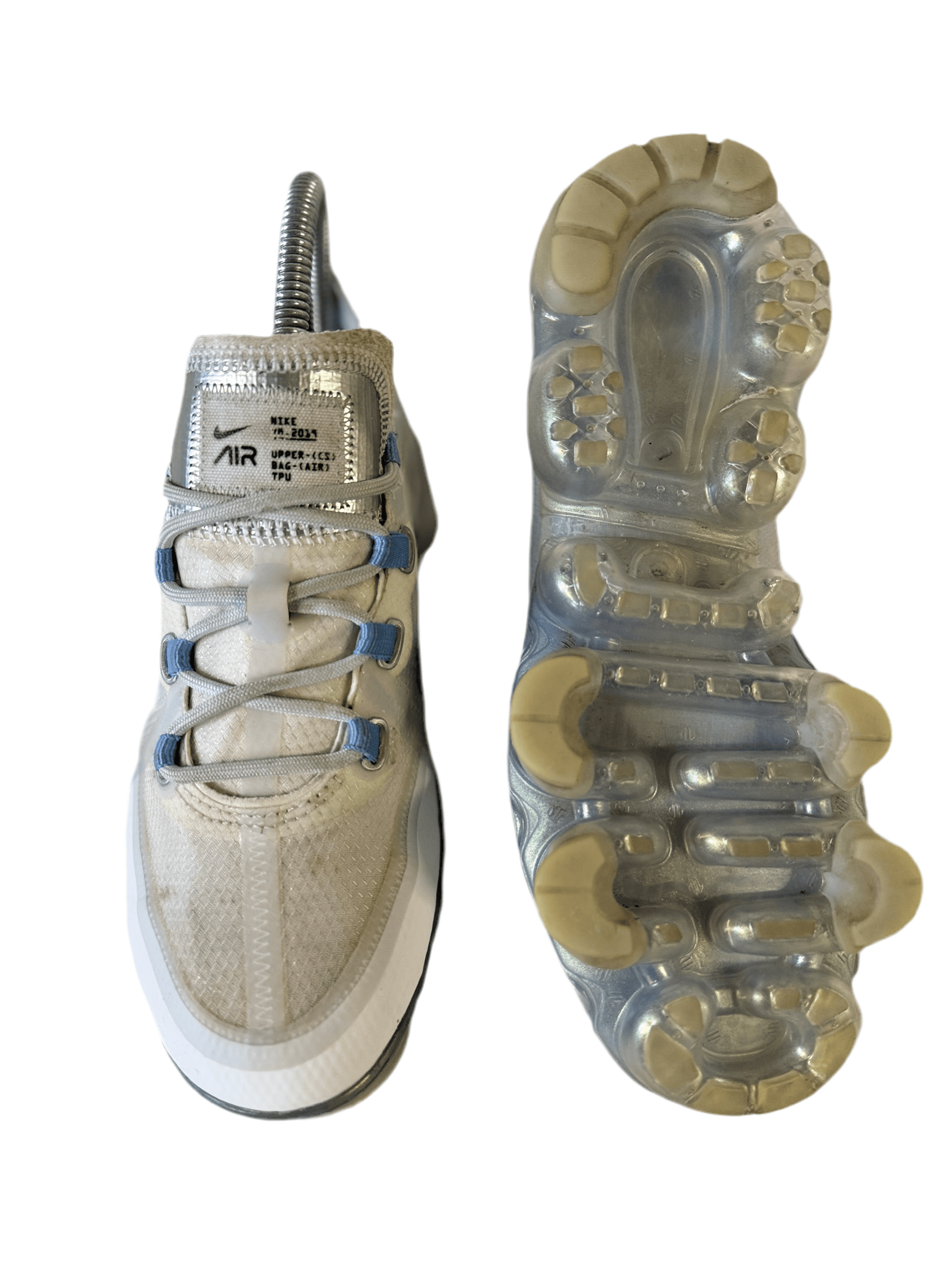 Nike Air VaporMax 2019 'White Metallic Silver' uk 3 - RecycledStreetwear