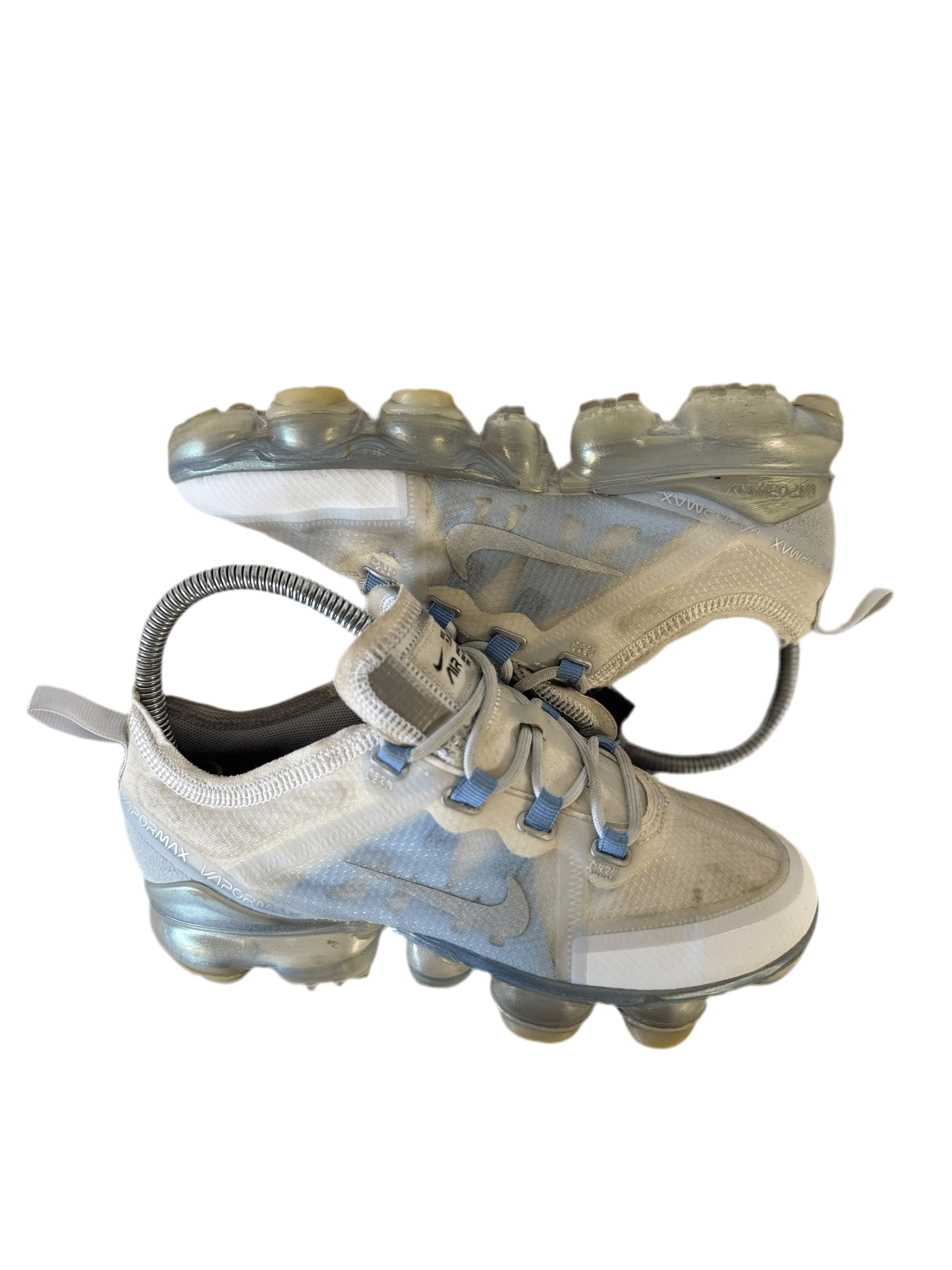 Nike Air VaporMax 2019 'White Metallic Silver' uk 3 - RecycledStreetwear