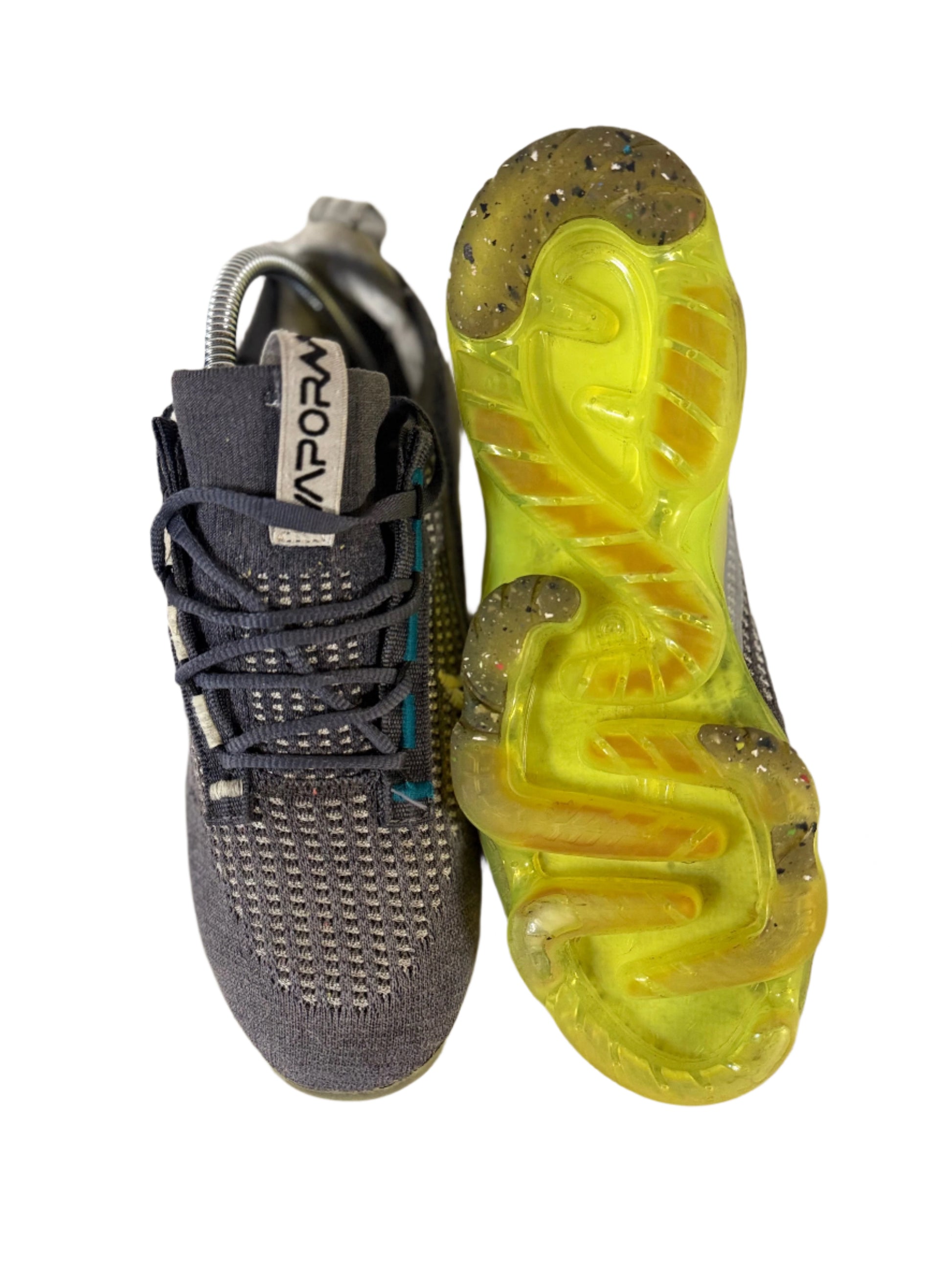 Nike Air VaporMax 2021 FK 'Dark Grey Barely Volt' (GS) uk 5 - RecycledStreetwear