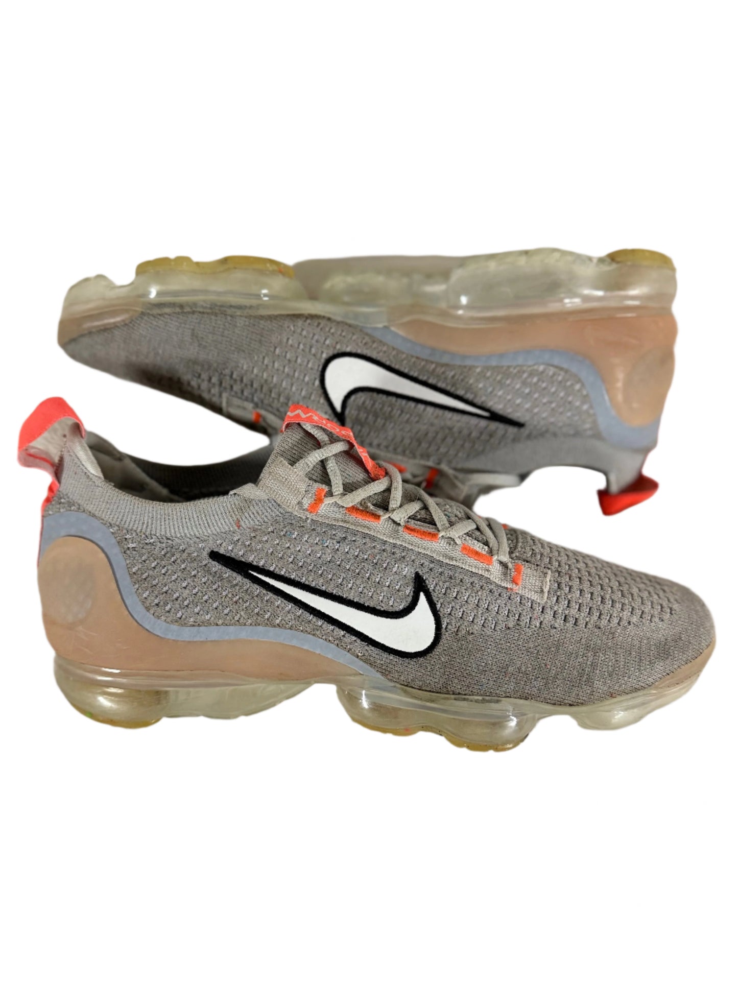 Nike Air VaporMax 2021 FK ‘Grey Fog Bright Mango’ UK 10 - RecycledStreetwear