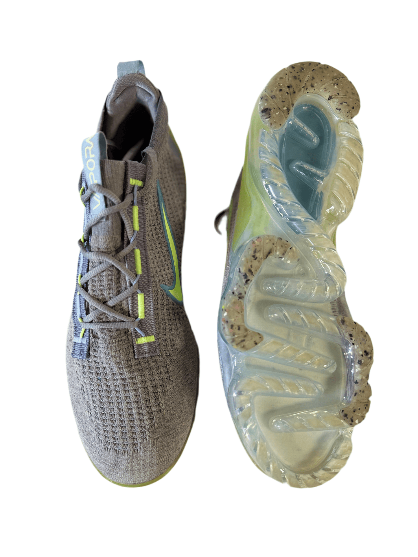 Nike Air VaporMax 2021 FK 'Particle Grey Liquid Lime' uk 11 - RecycledStreetwear