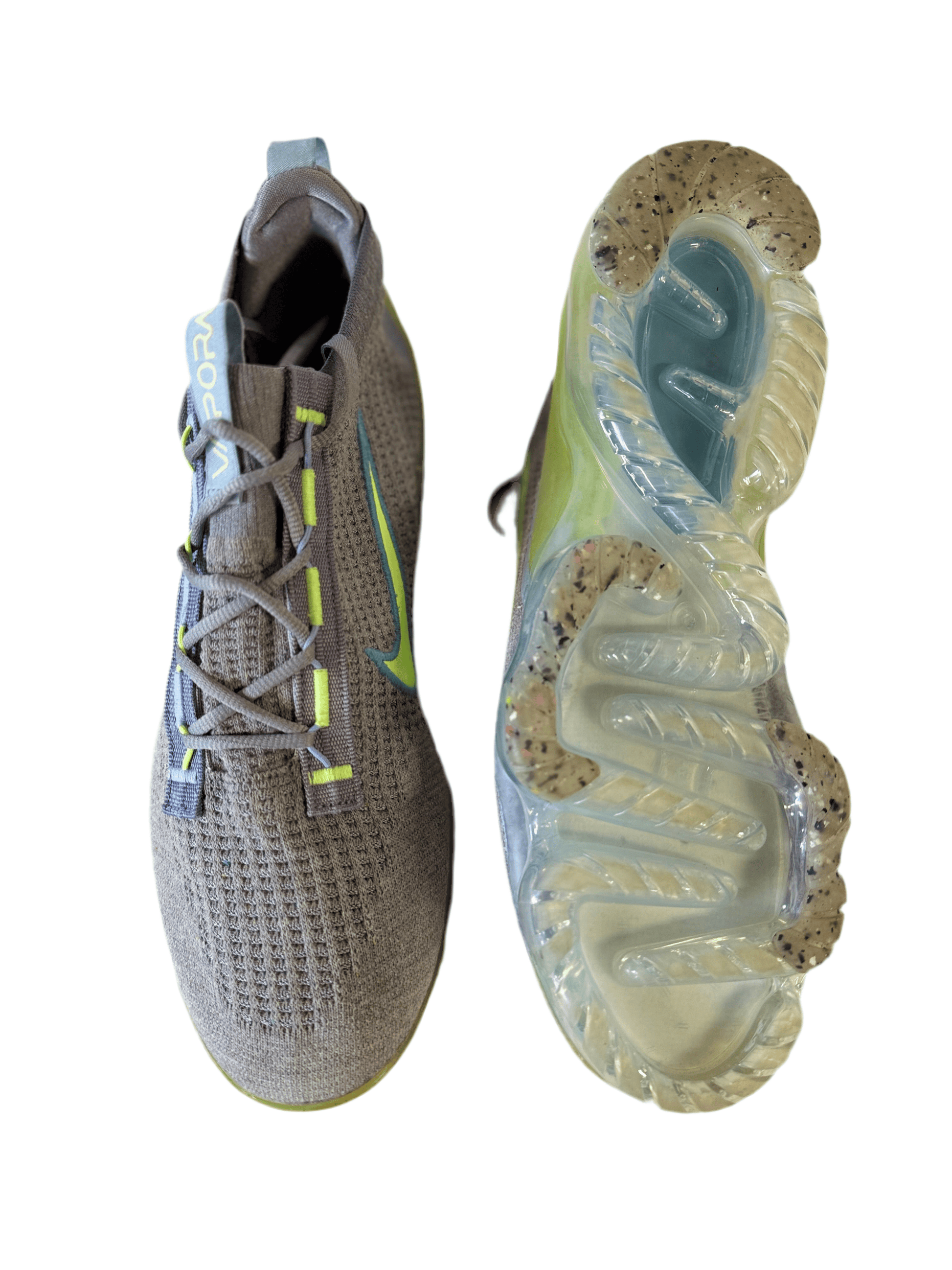 Nike Air VaporMax 2021 FK 'Particle Grey Liquid Lime' uk 11 - RecycledStreetwear