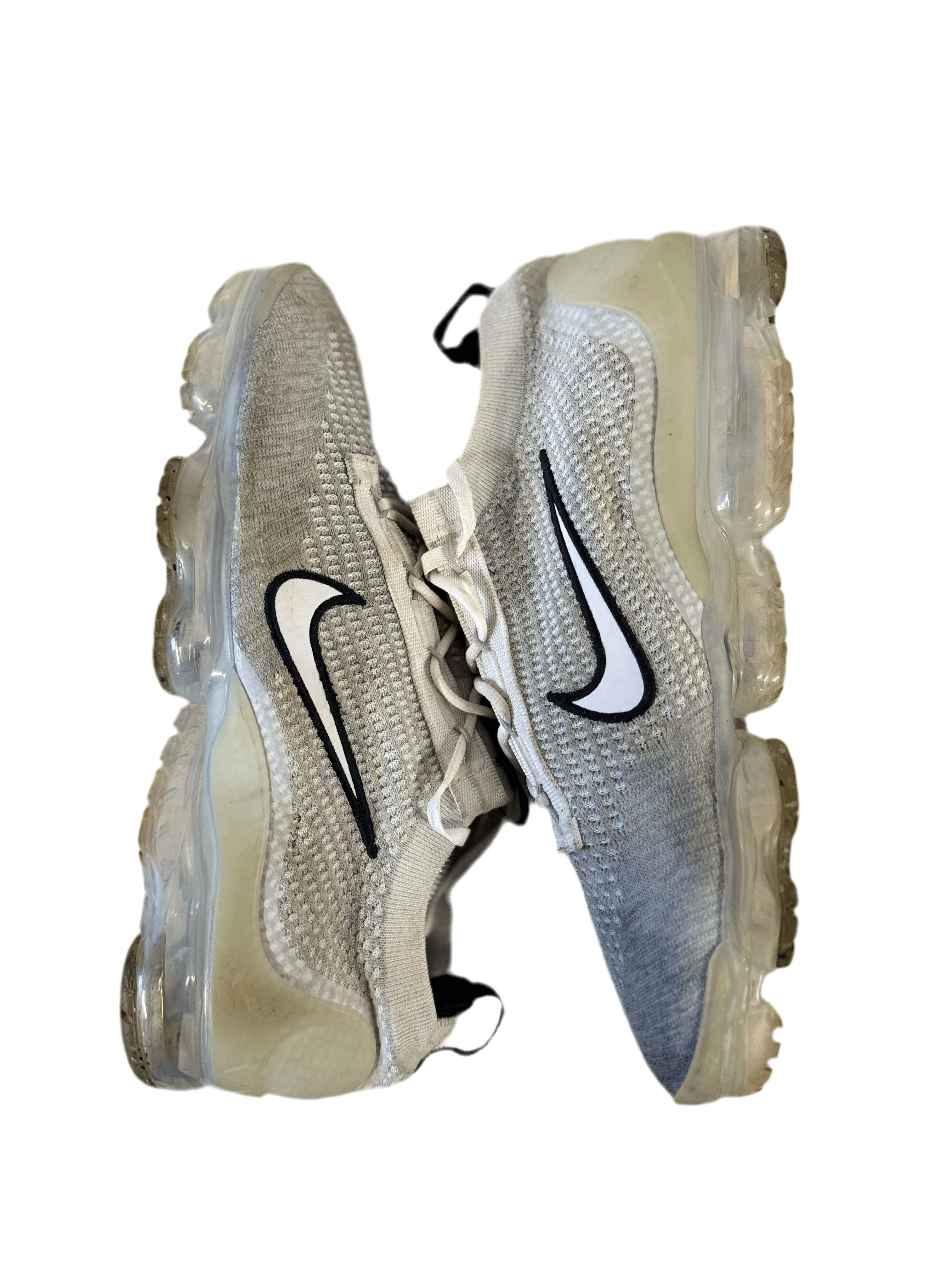 Nike Air VaporMax 2021 FK 'White Black Metallic Silver' uk 11 - RecycledStreetwear