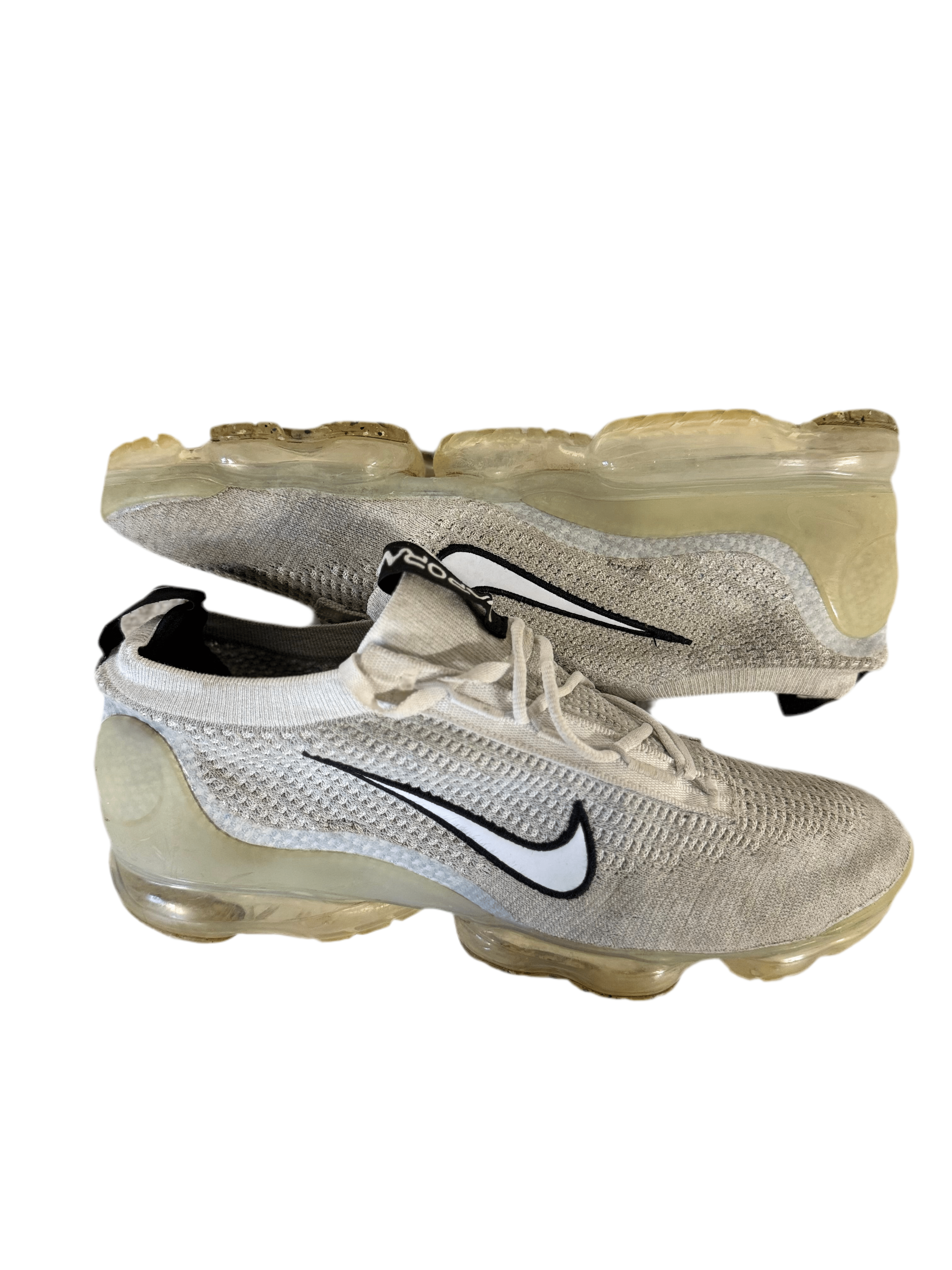 Nike Air VaporMax 2021 FK 'White Black Metallic Silver' uk 11 - RecycledStreetwear