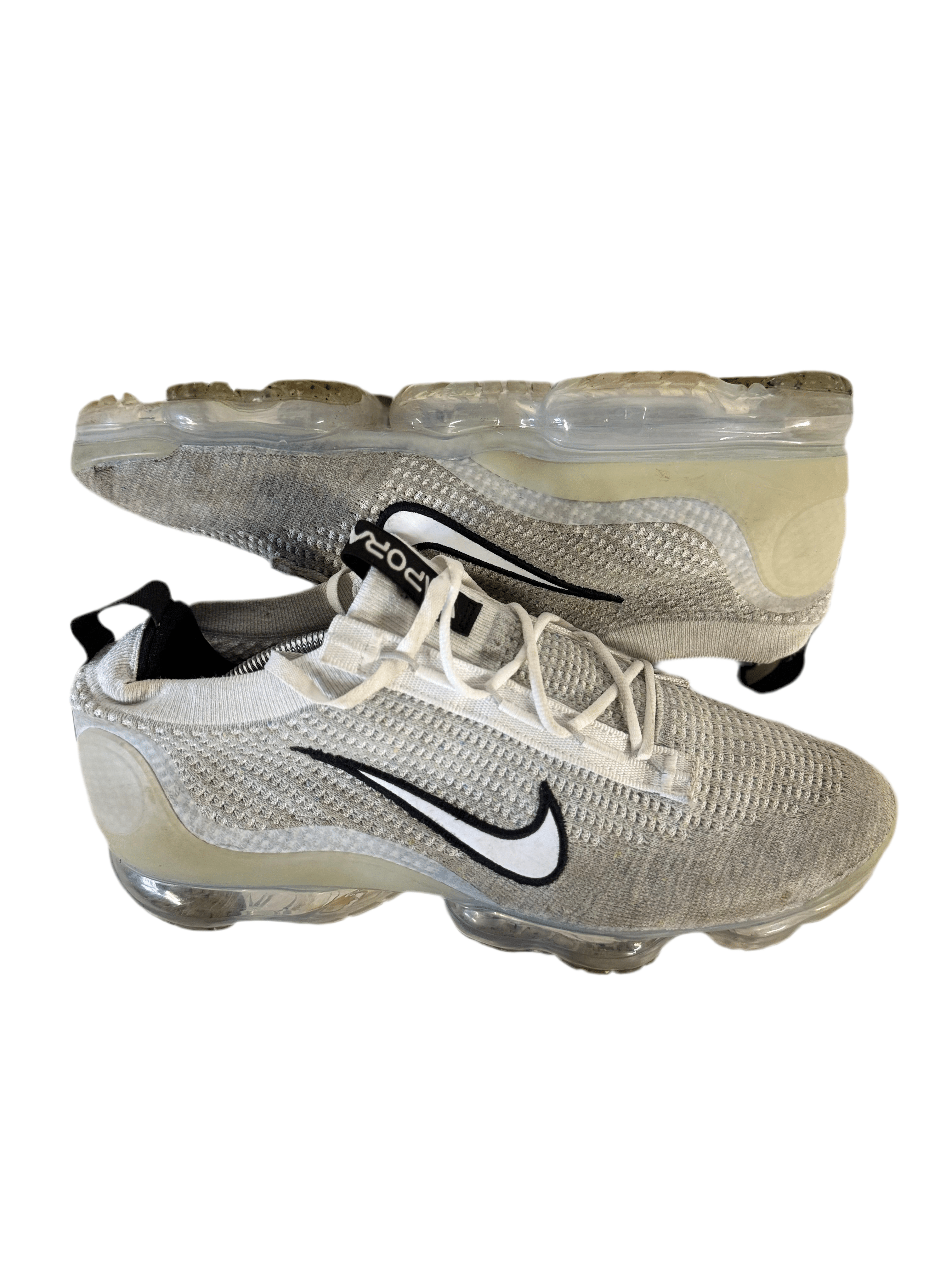 Nike Air VaporMax 2021 FK 'White Black Metallic Silver' uk 11 - RecycledStreetwear