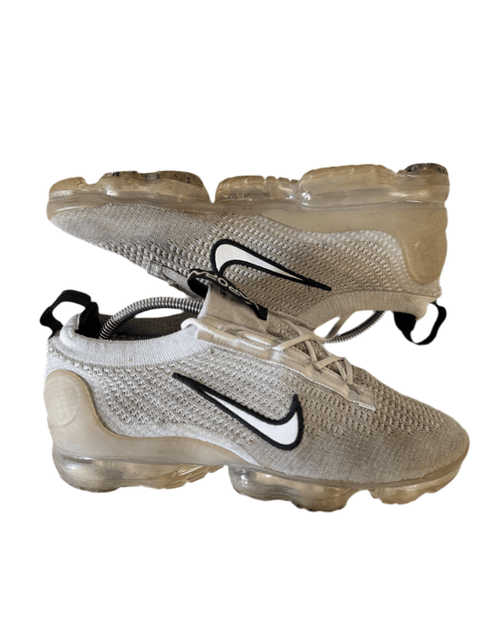 Nike Air VaporMax 2021 FK 'White Black Metallic Silver' uk 8 - RecycledStreetwear