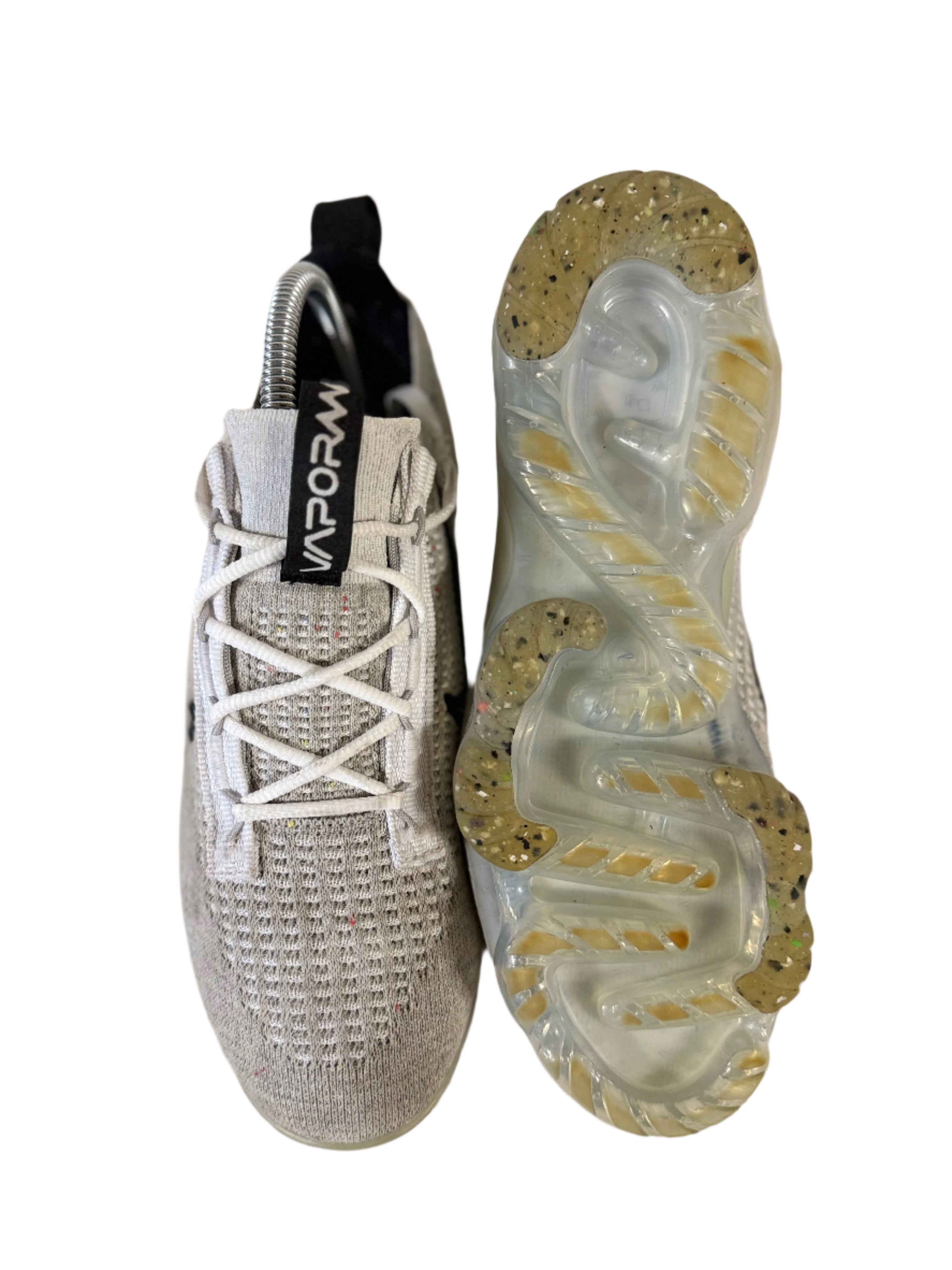 Nike Air VaporMax 2021 FK 'White Metallic Silver' uk 5.5 - RecycledStreetwear