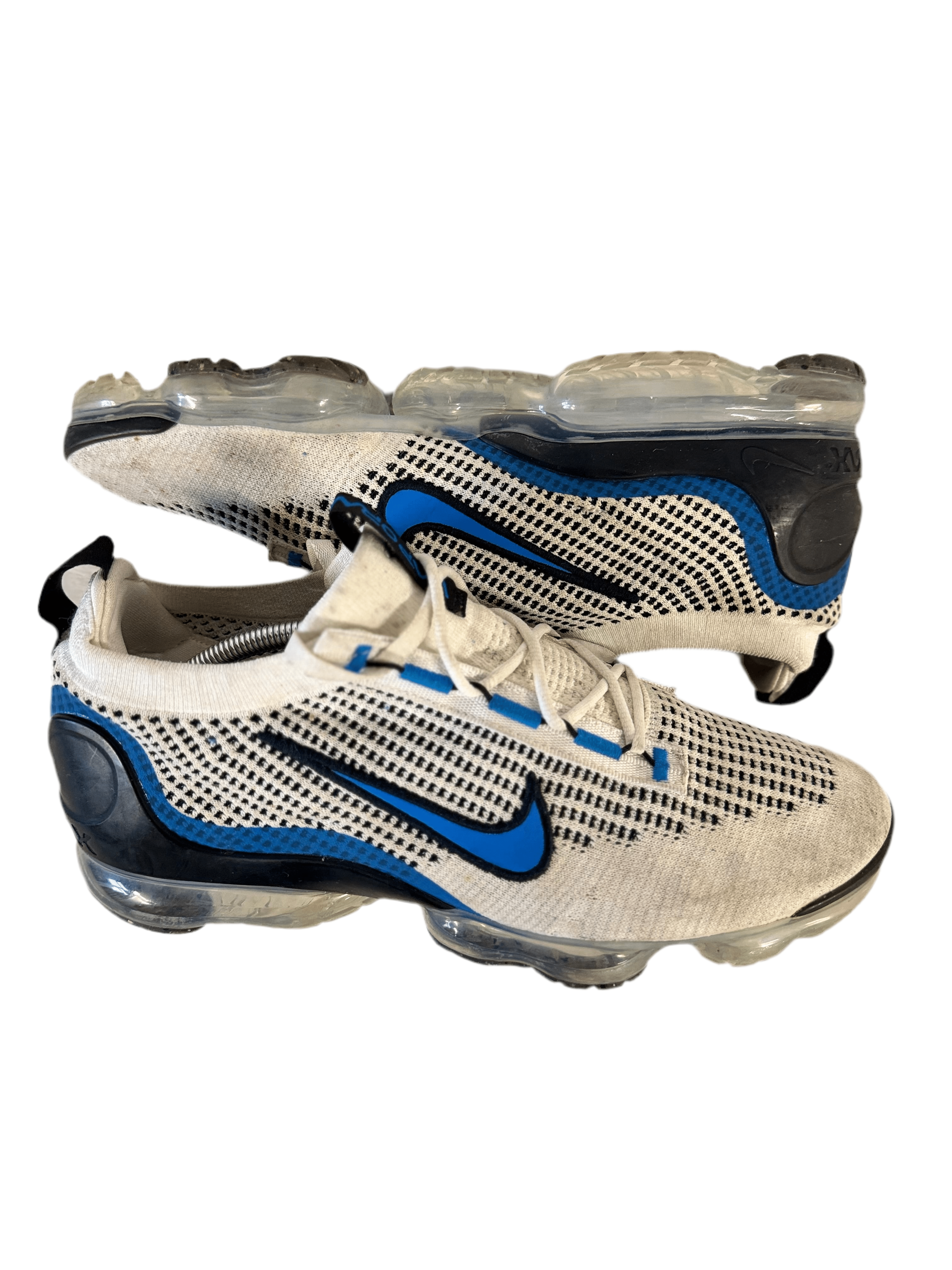 Nike Air VaporMax 2021 Flyknit 'White Black Photo Blue' uk 11 - RecycledStreetwear