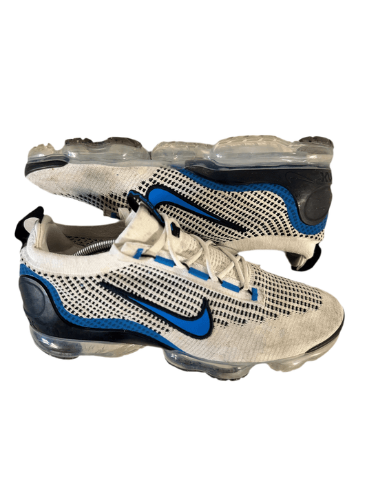 Nike Air VaporMax 2021 Flyknit 'White Black Photo Blue' uk 11 - RecycledStreetwear