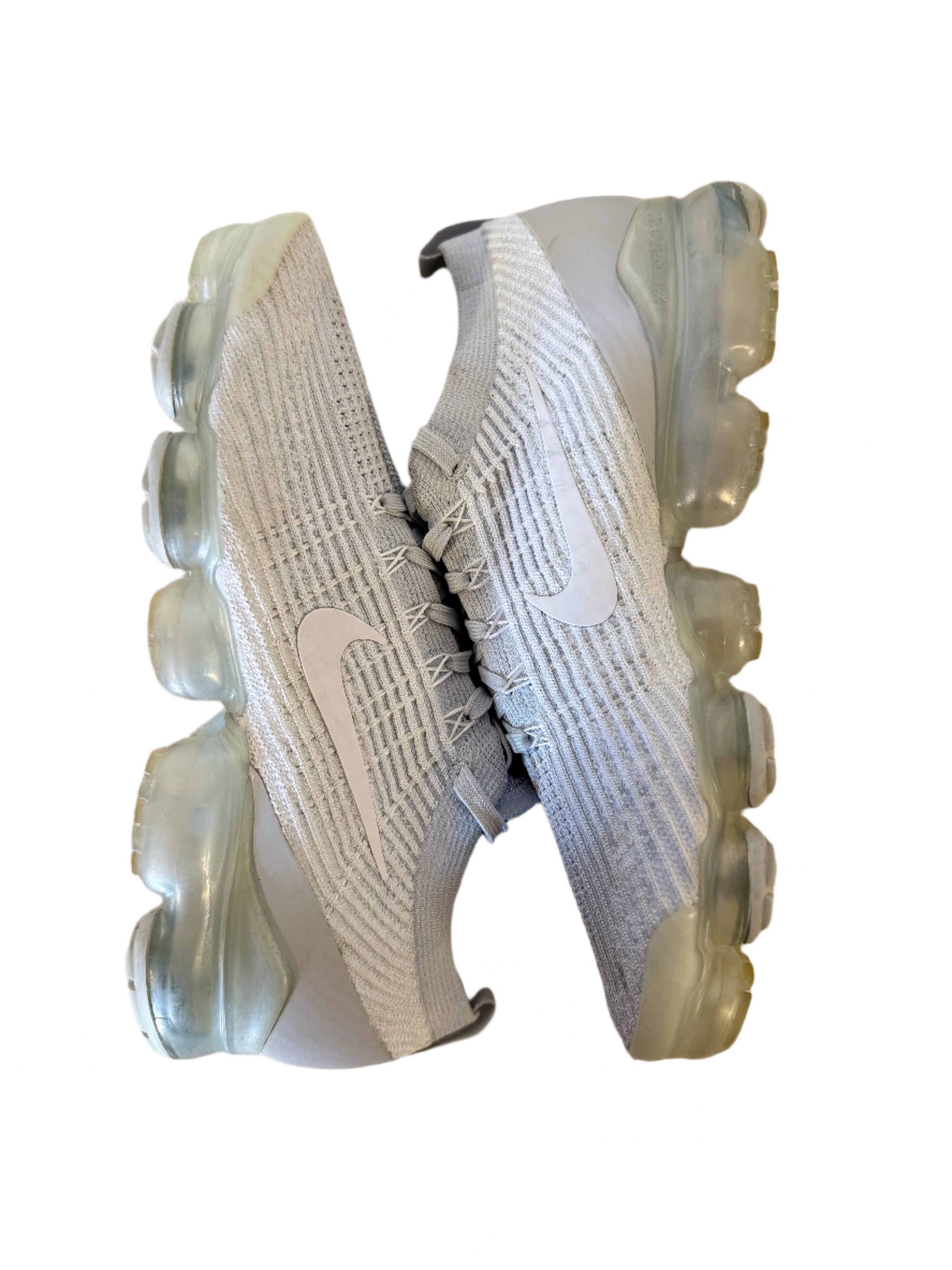 Nike Air VaporMax Flyknit 3 'White Pure Platinum' uk 10 - RecycledStreetwear