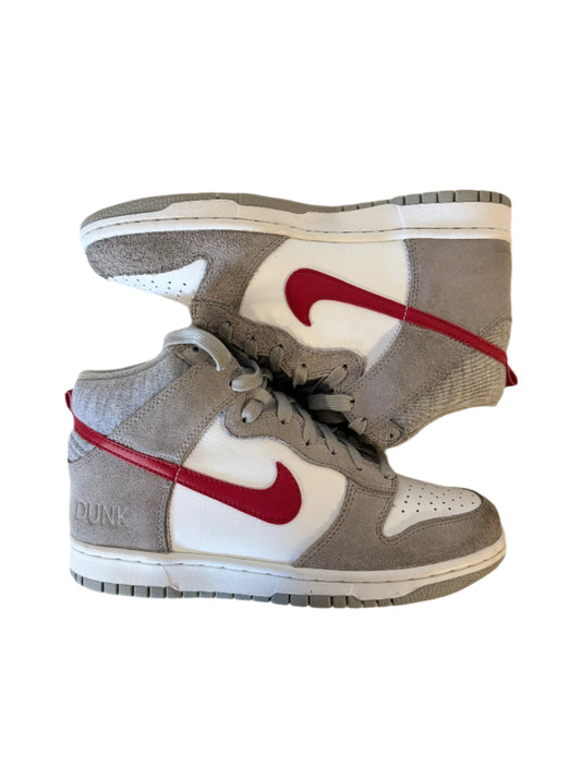 Nike Dunk High Athletic Club 'Grey Red' (GS) uk 5.5 - RecycledStreetwear
