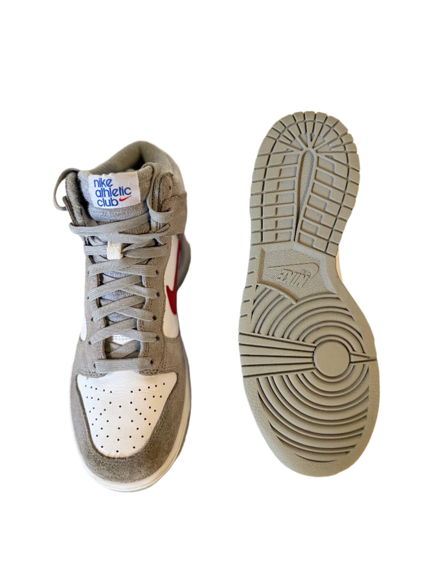 Nike Dunk High Athletic Club 'Grey Red' (GS) uk 5.5 - RecycledStreetwear
