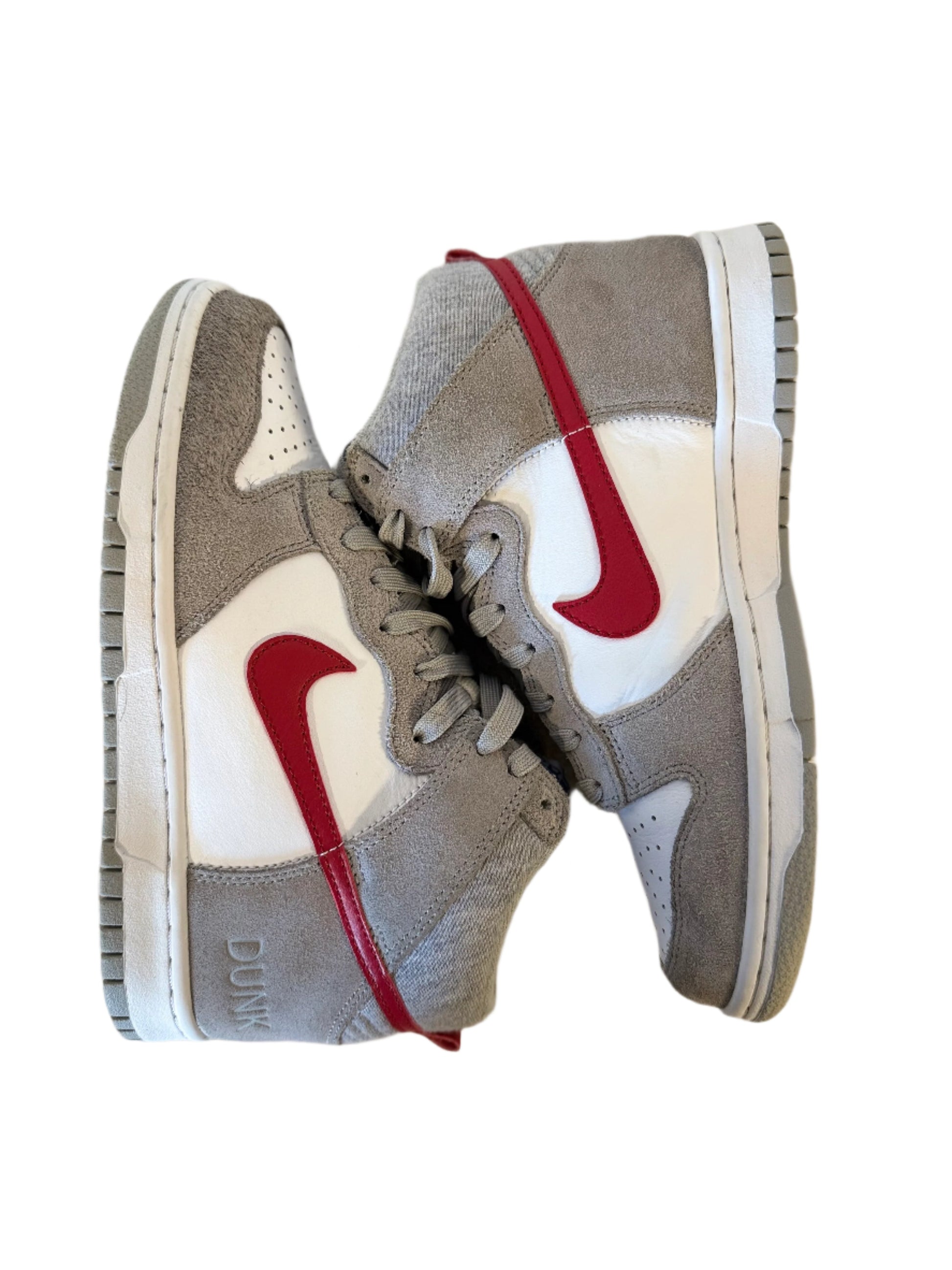 Nike Dunk High Athletic Club 'Grey Red' (GS) uk 5.5 - RecycledStreetwear