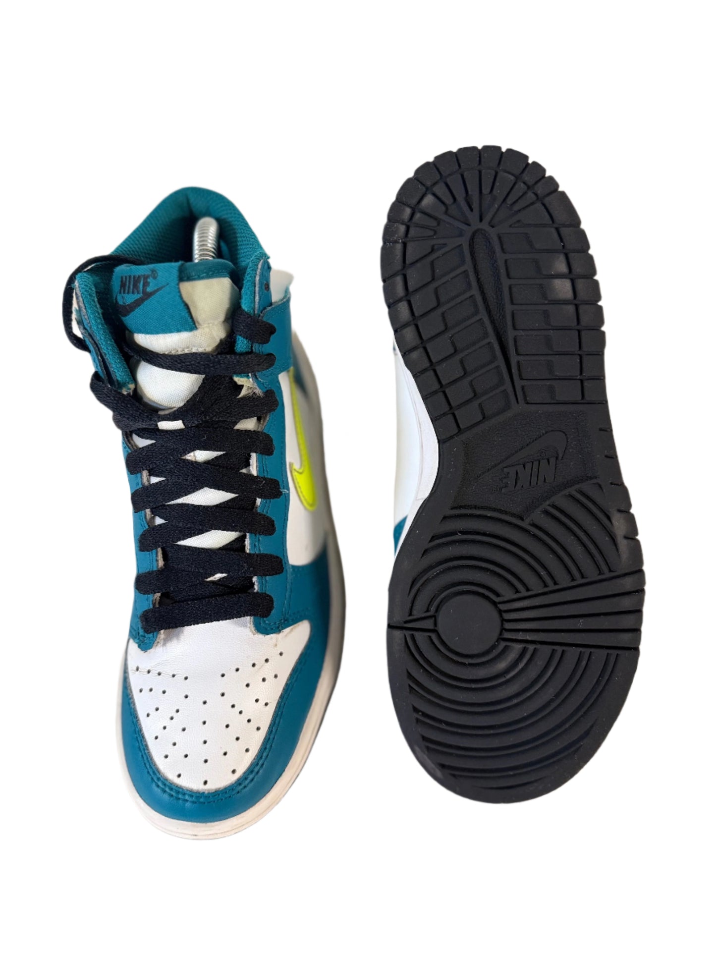 Nike Dunk High 'Bright Spruce Volt' uk 4 - RecycledStreetwear