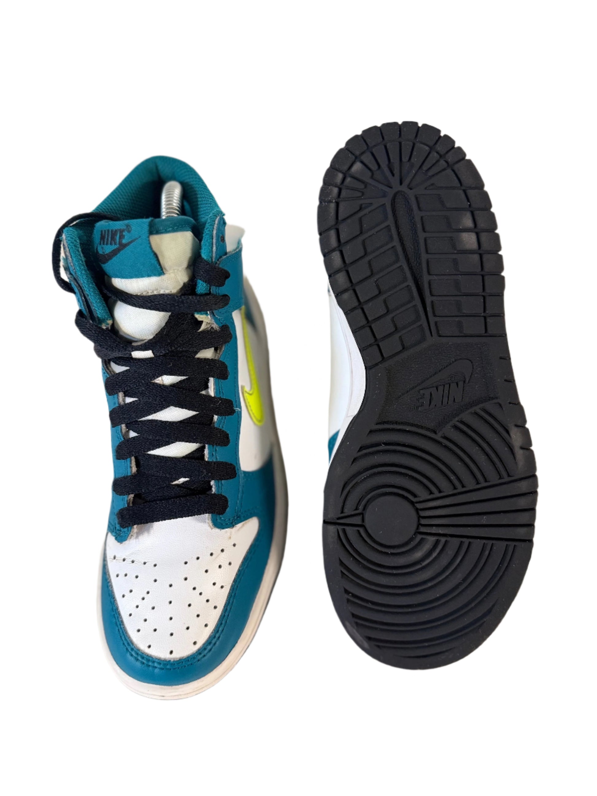 Nike Dunk High 'Bright Spruce Volt' uk 4 - RecycledStreetwear