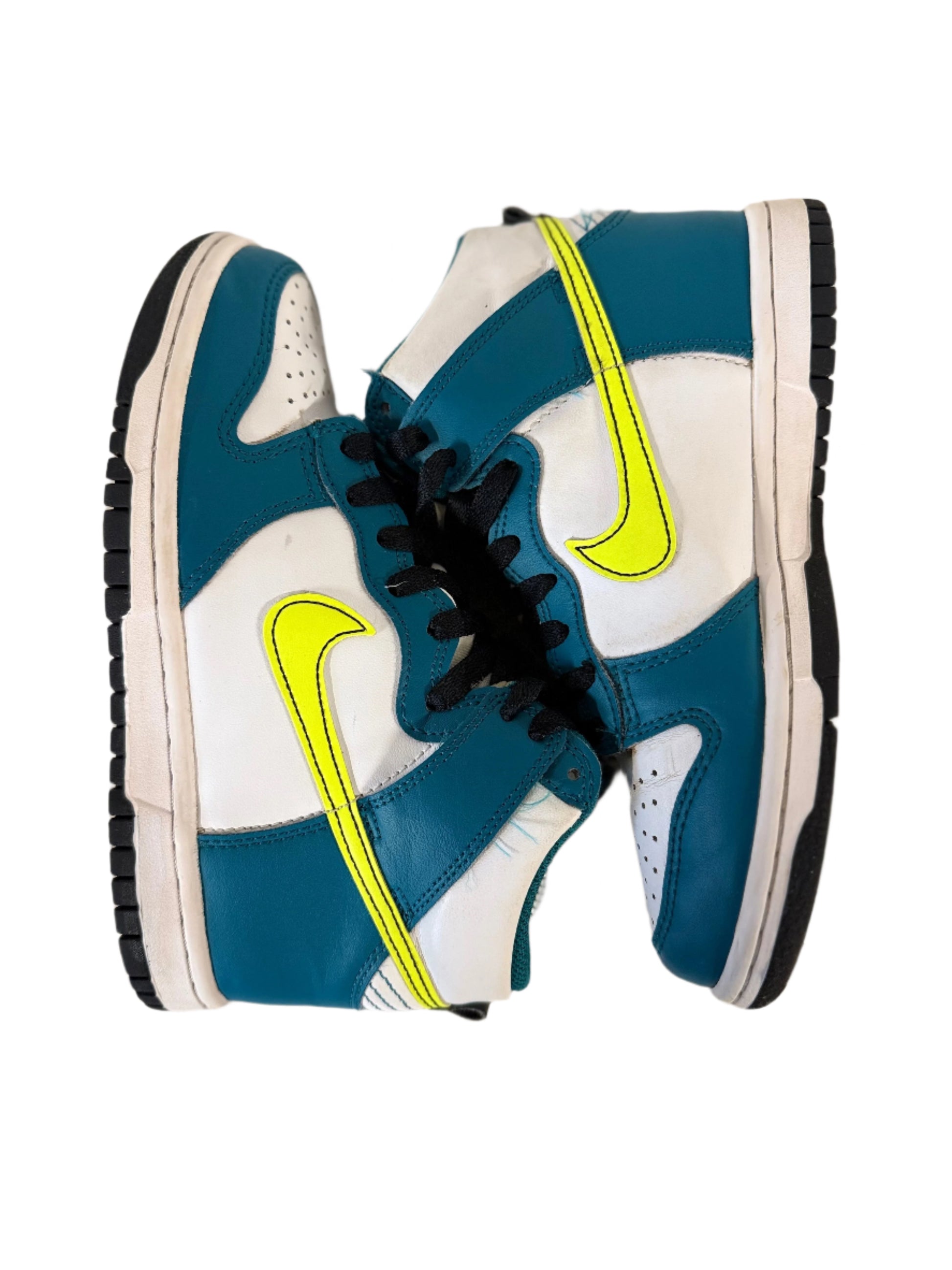 Nike Dunk High 'Bright Spruce Volt' uk 4 - RecycledStreetwear