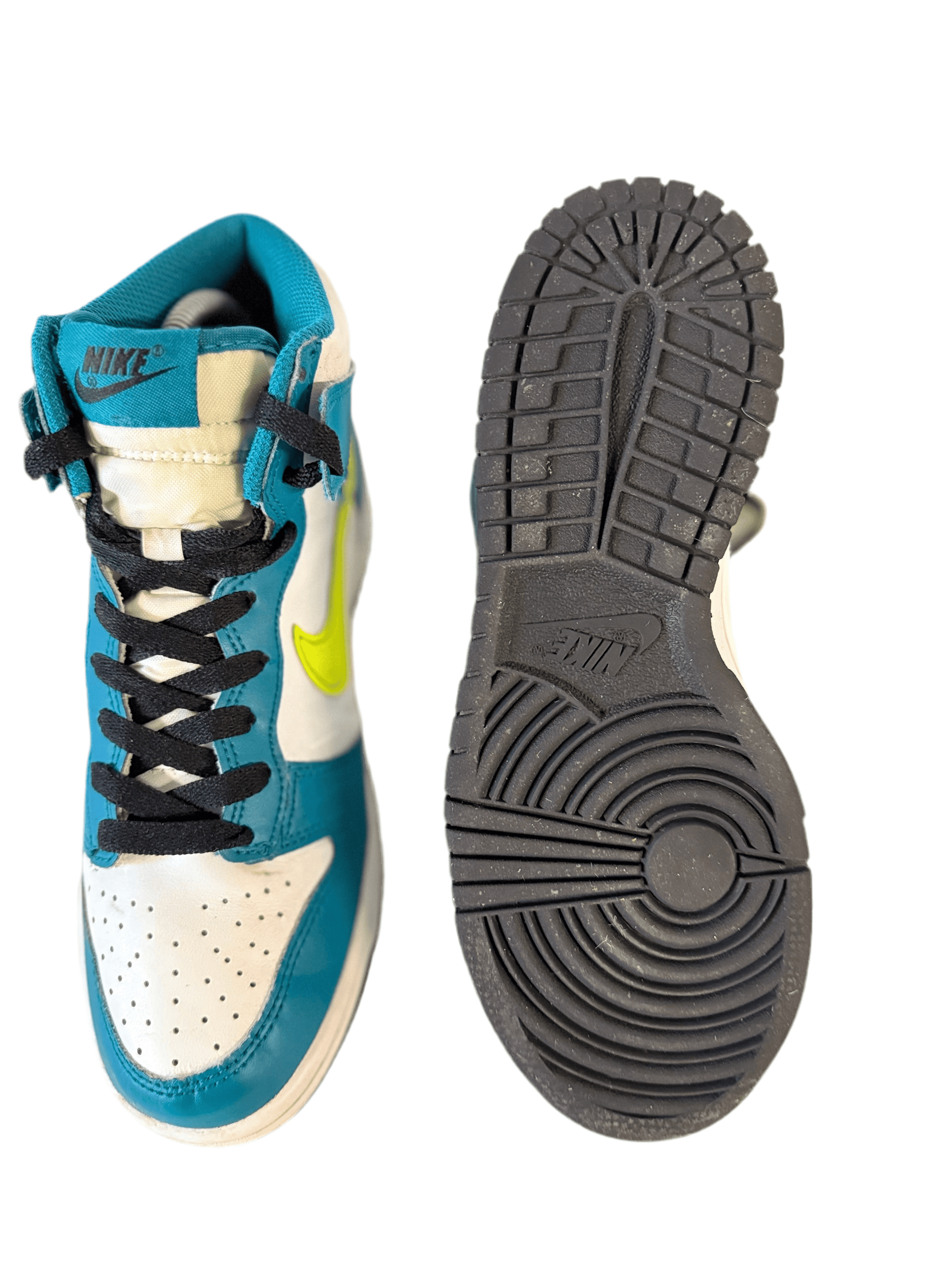 Nike Dunk High 'Bright Spruce Volt' uk 4.5 - RecycledStreetwear