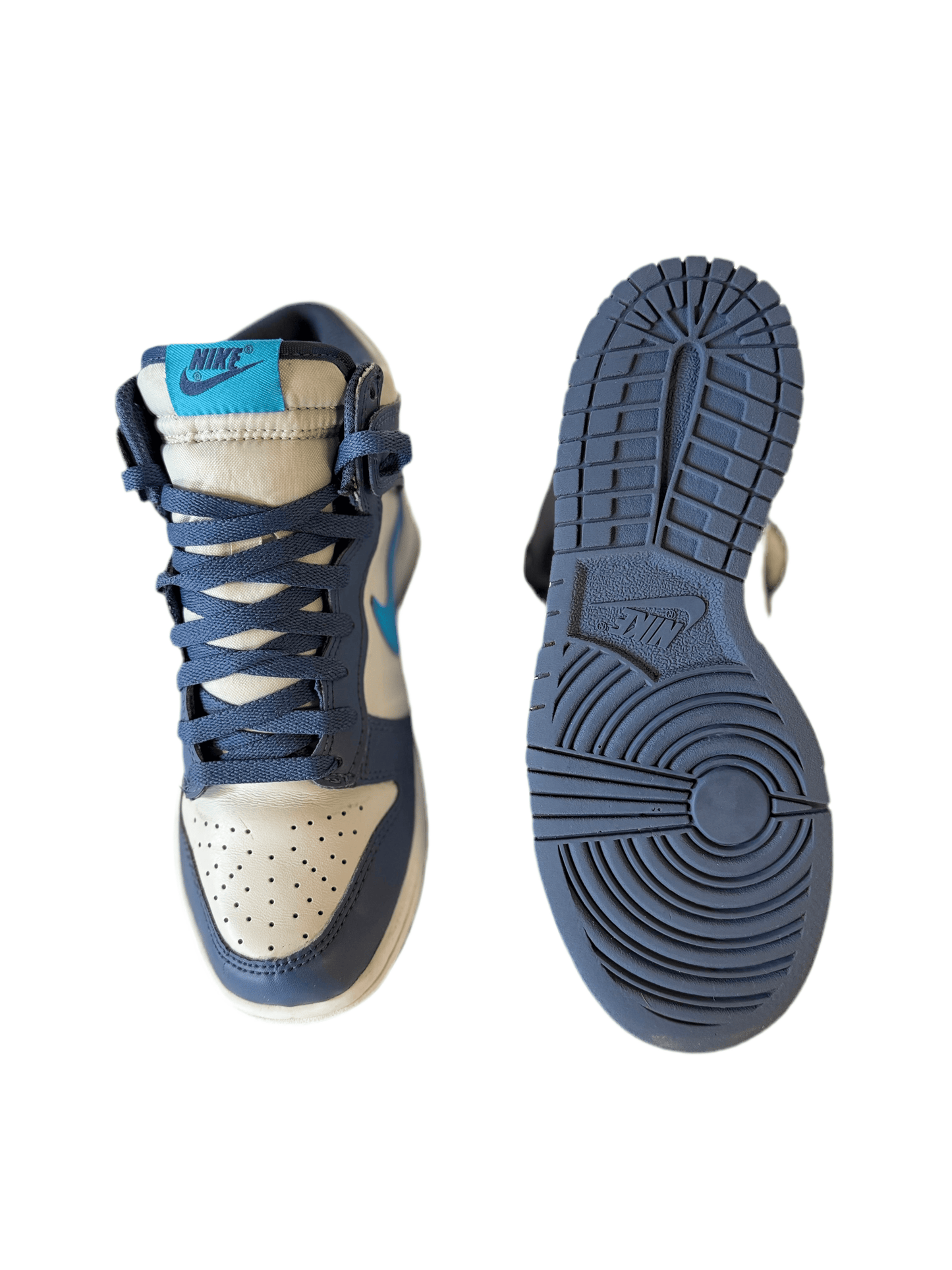 Nike Dunk High GS 'Light Bone Diffused Blue' uk 5 - RecycledStreetwear