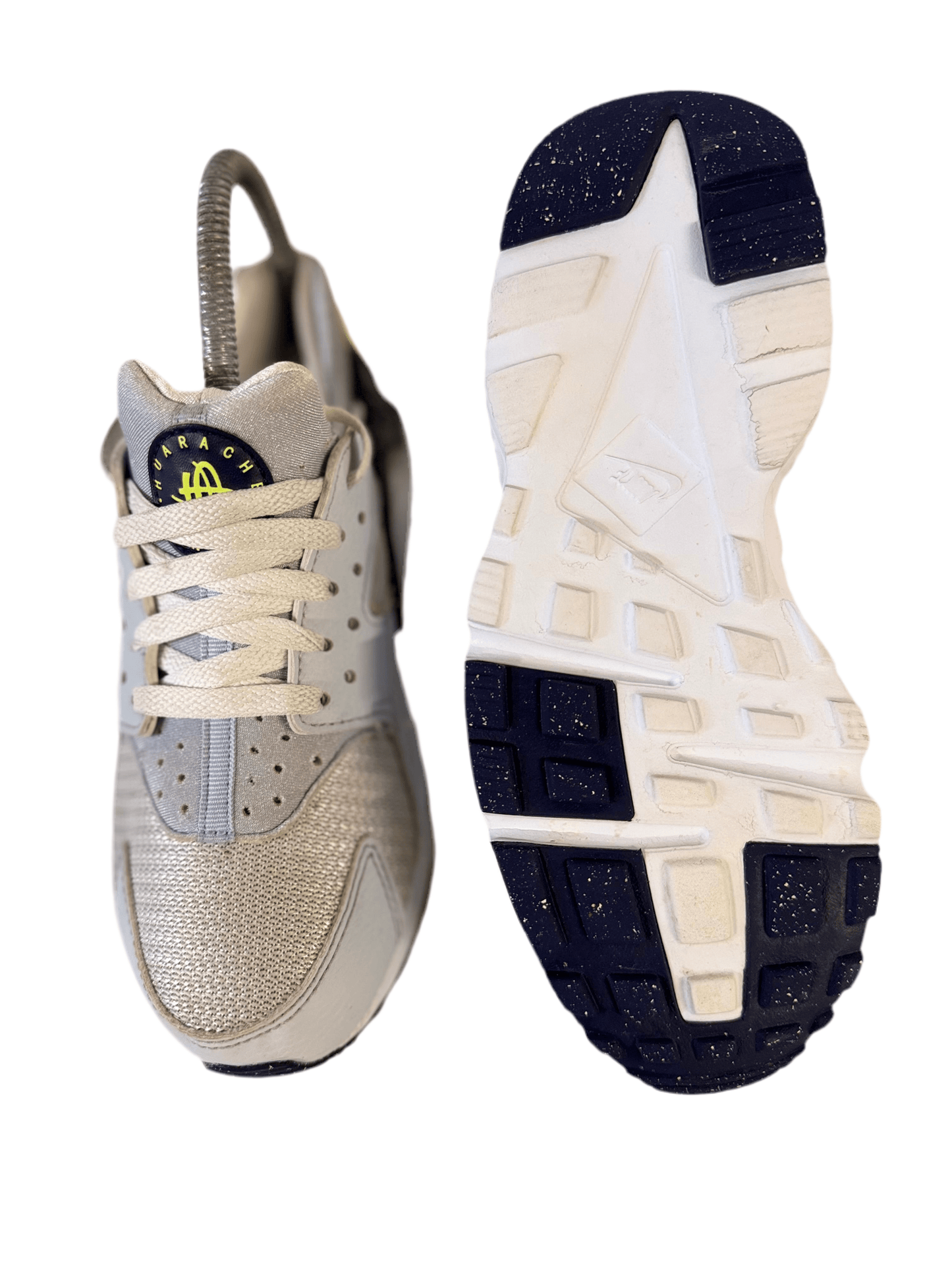 Nike Huarache run (GS) 'Football Grey Volt' uk 3.5 - RecycledStreetwear